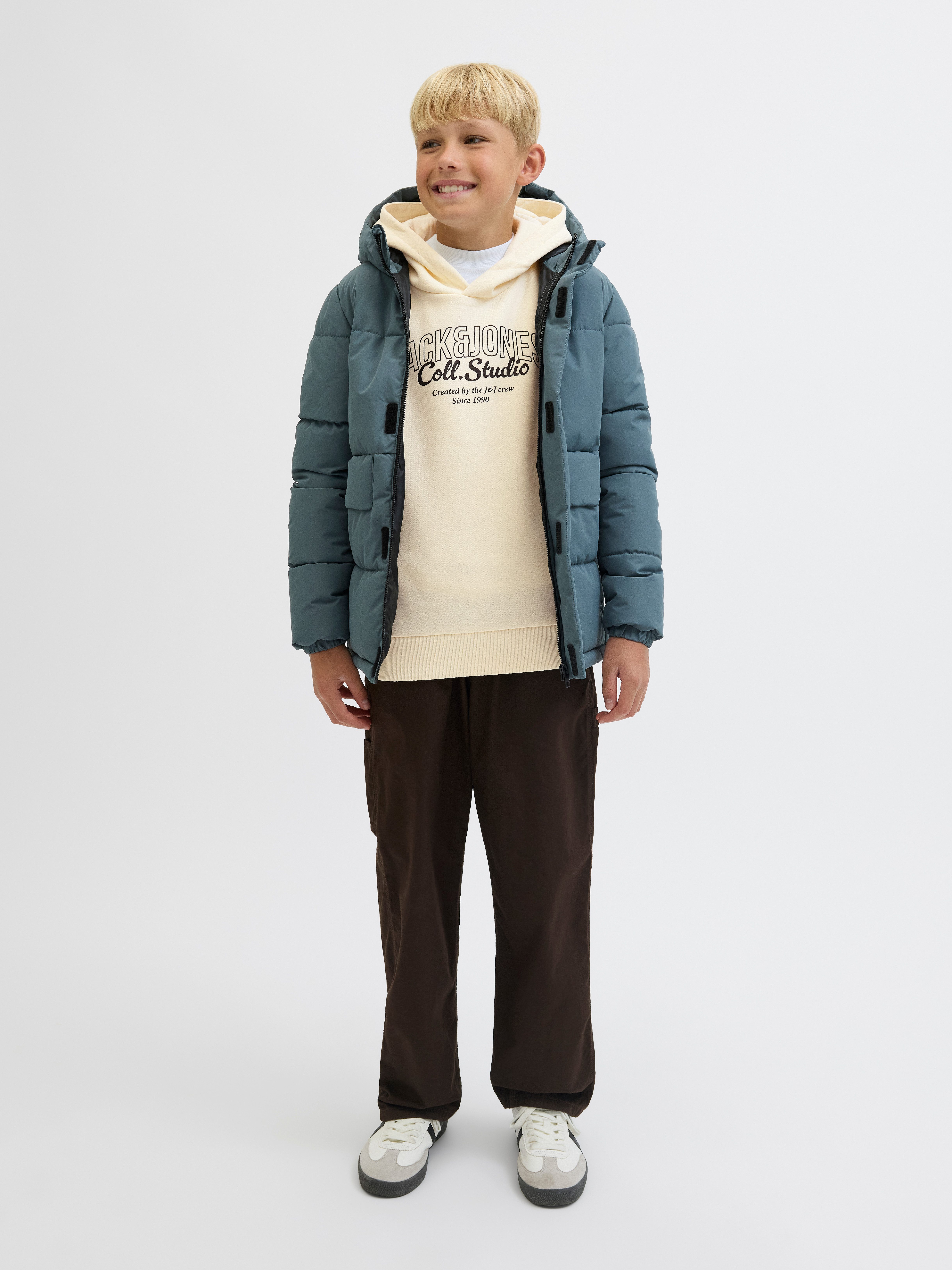 Jack & Jones Junior Hoodie JJMAKOTO SWEAT HOOD JNR