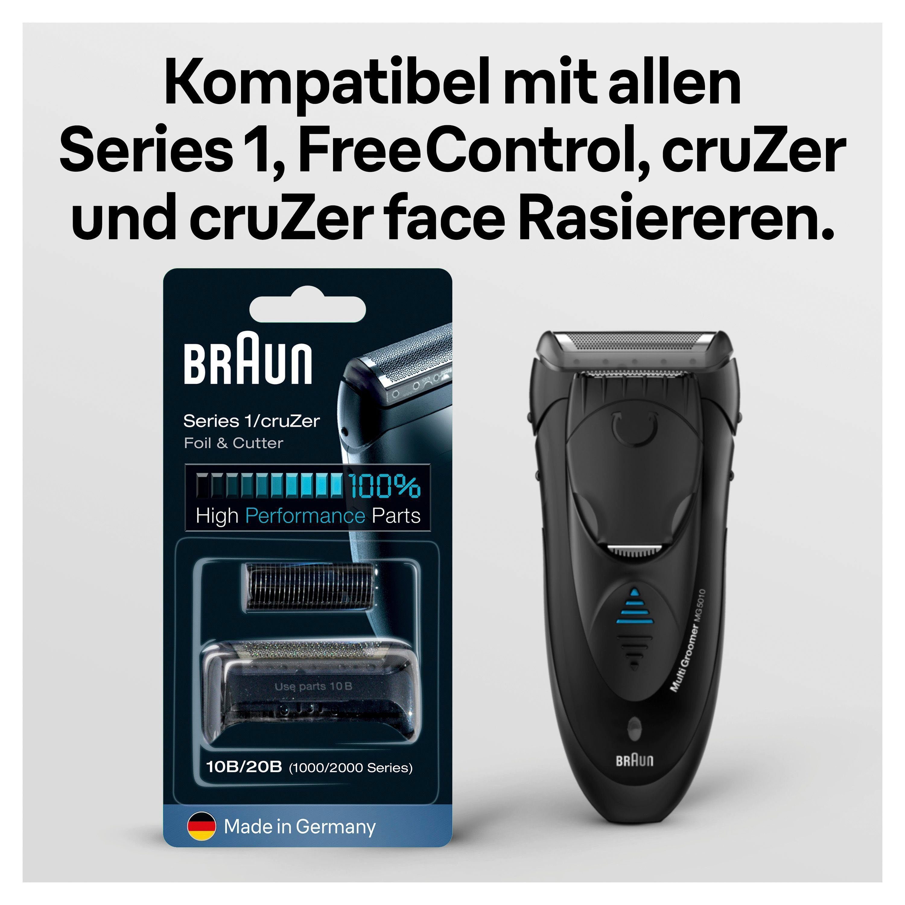 Braun Vervangende mesjes Series 1 10B compatibel met cruzer en series 1 scheermessen