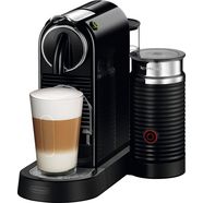 nespresso koffiecapsulemachine citiz en 267.bae van delonghi, zwart, incl. aeroccino melkopschuimer, welkomstpakket met 7 capsules zwart