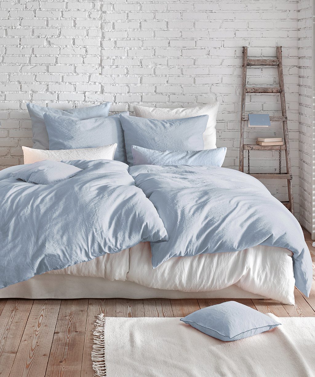 fleuresse Overtrekset Provence in mt. 135x200, 155x220 of 200x200 cm Halflinnen, 50% katoen, 50% linnen, mt. 135x200, 155x220, 200x200 cm
