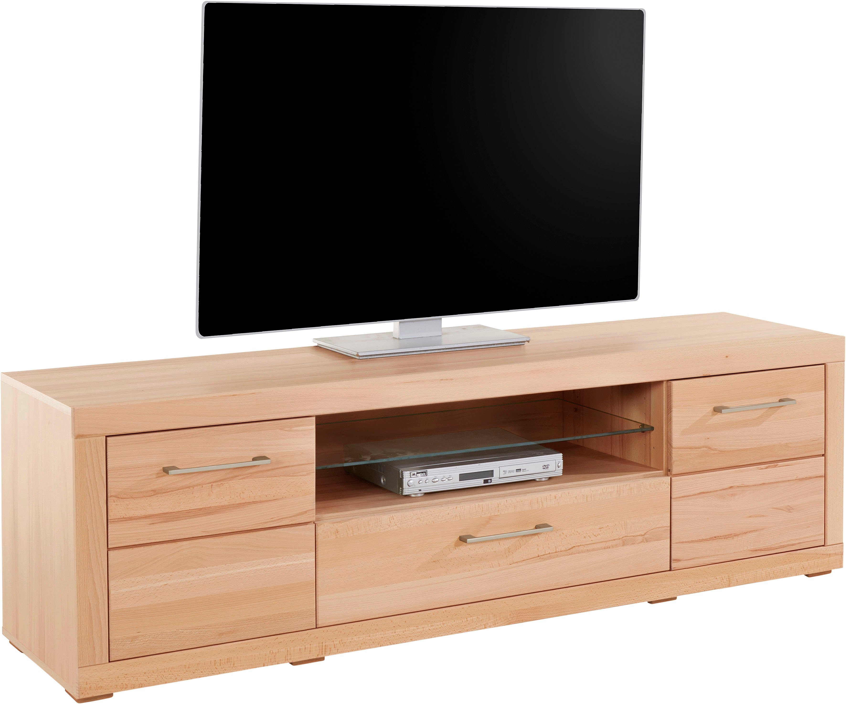 VOGL Möbelfabrik Tv-meubel 1237 Massief houten front, breedte ca. 171 cm, met soft-close functie