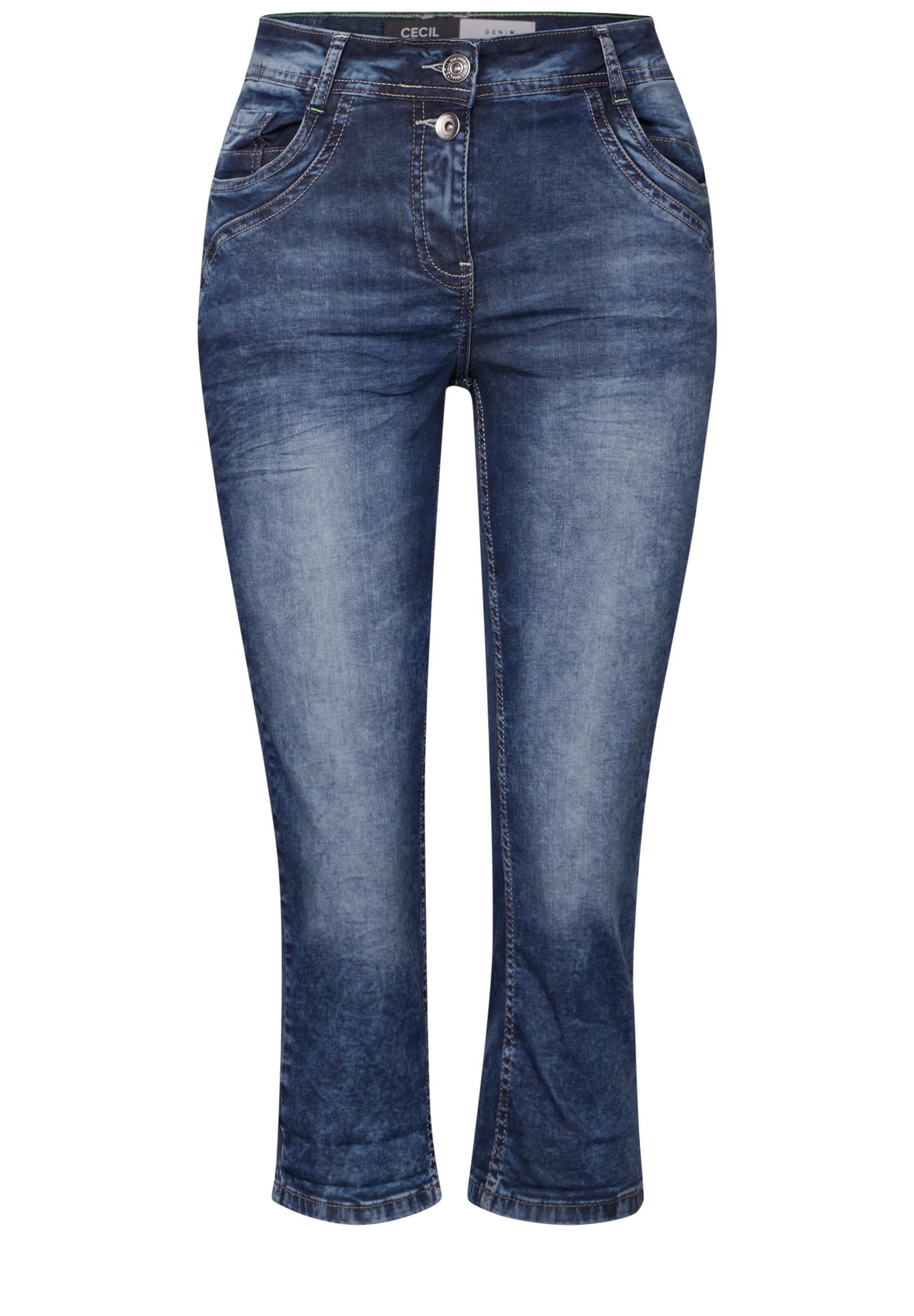 Cecil 3/4 jeans Stijl Scarlett in 5-pocketsstijl