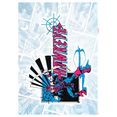 komar wandfolie hawkeye comic classic 50 x 70 cm (1 stuk) multicolor