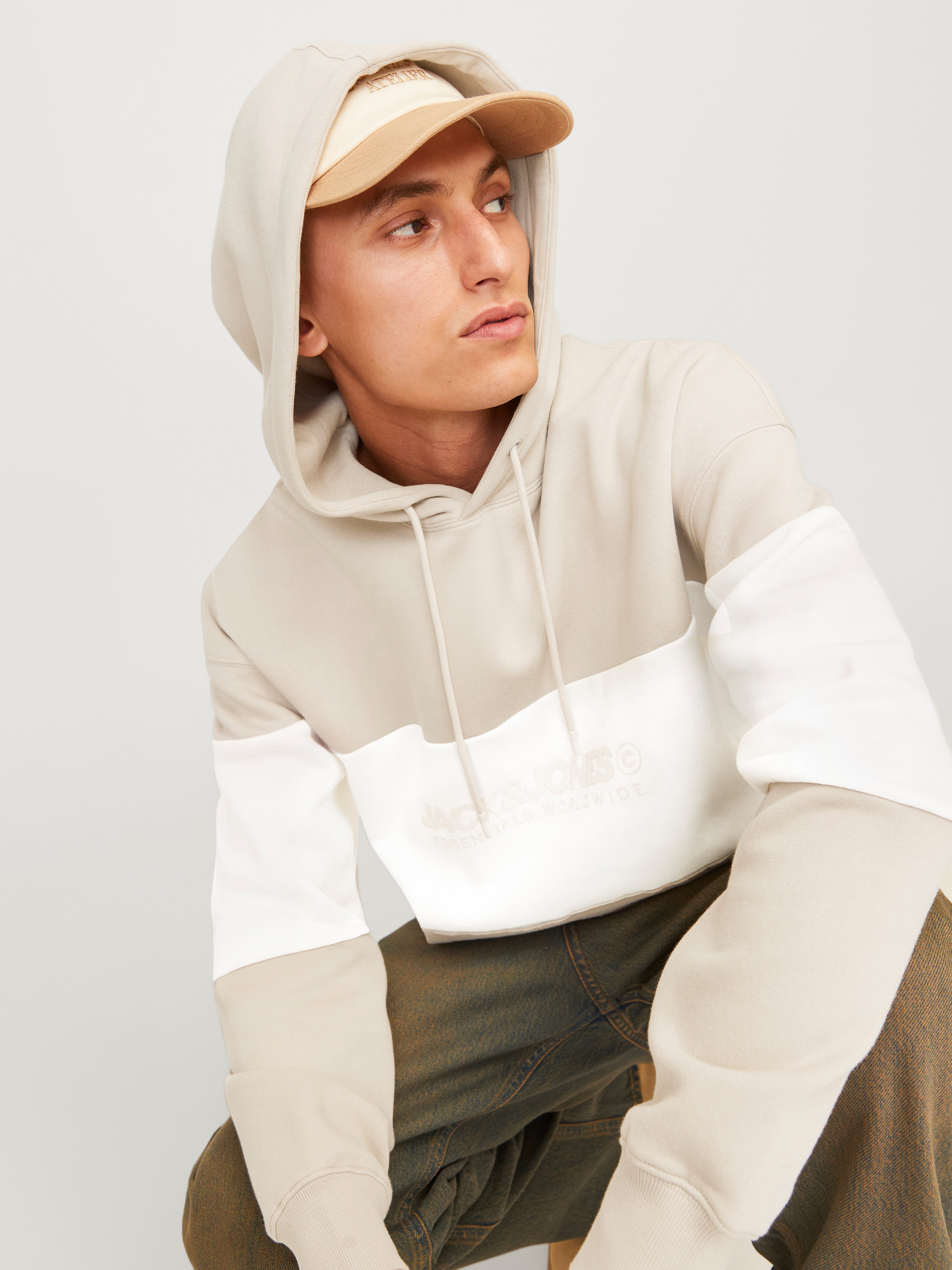 Jack & Jones Hoodie JJELEGACY BLOCKING SWEAT HOOD NOOS