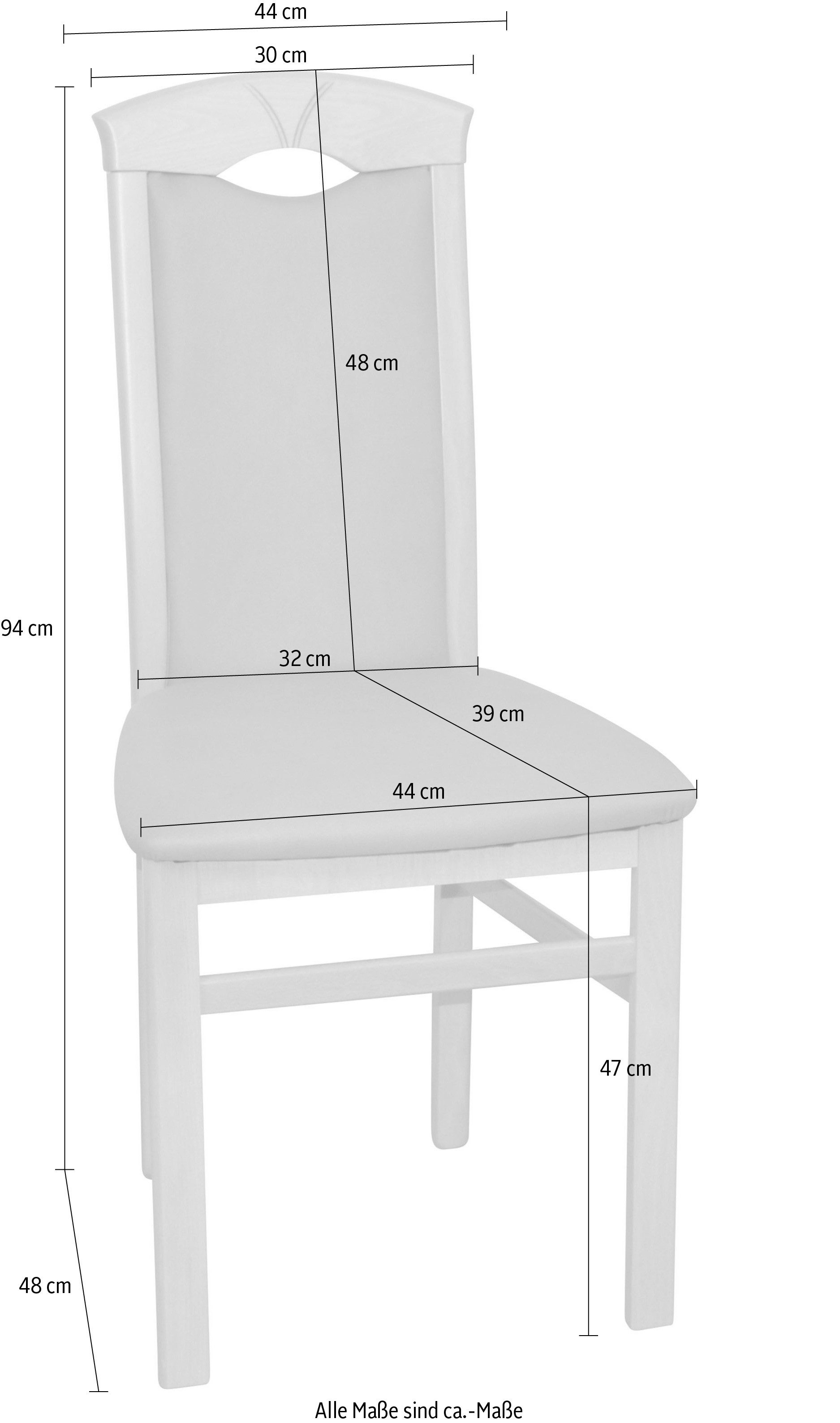 HOFMANN LIVING AND MORE Stoel met 4 poten (set, 2 stuks)