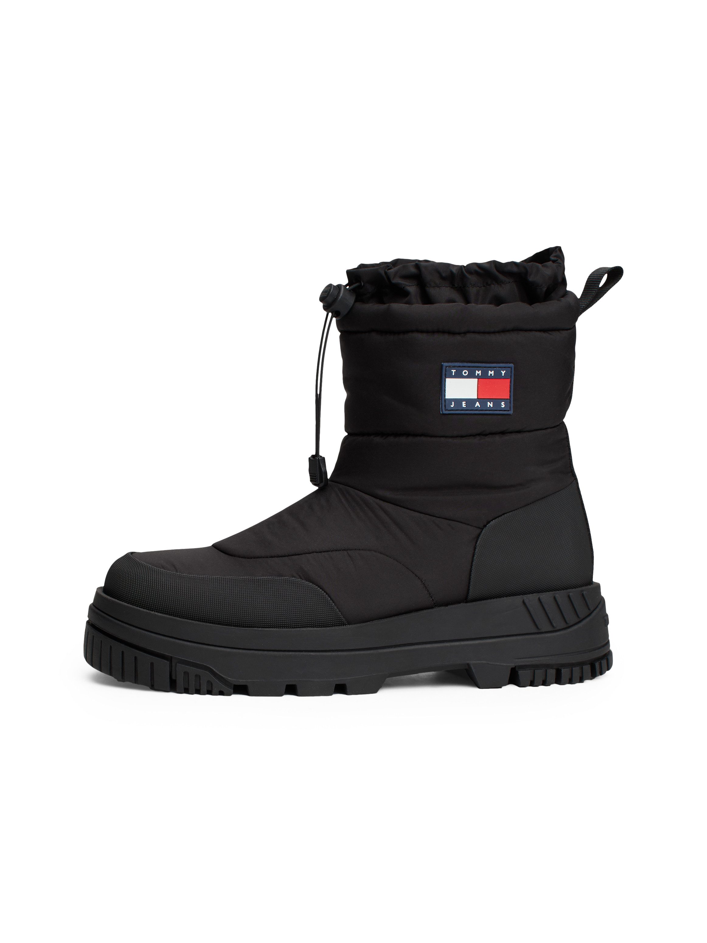 TOMMY JEANS Snowboots TJM SNOW BOOT , plateau, sneeuwschoenen, outdoorschoen, laarzen om in te stappen, smalle vorm