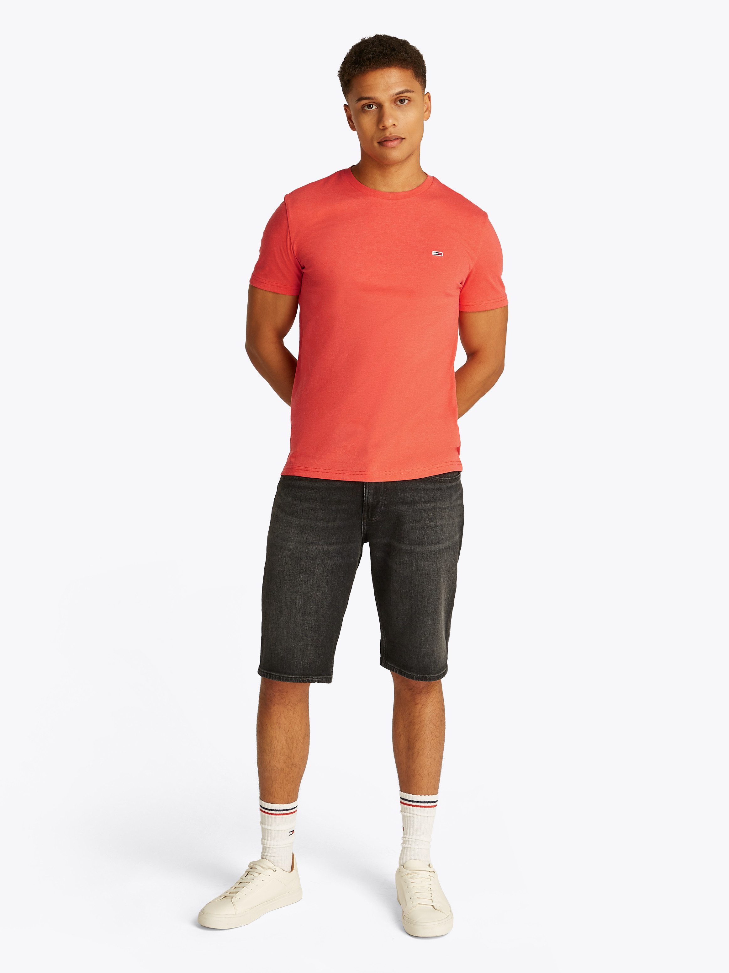 TOMMY JEANS T-shirt TJM XSLIM JASPE HTR TEE EXT