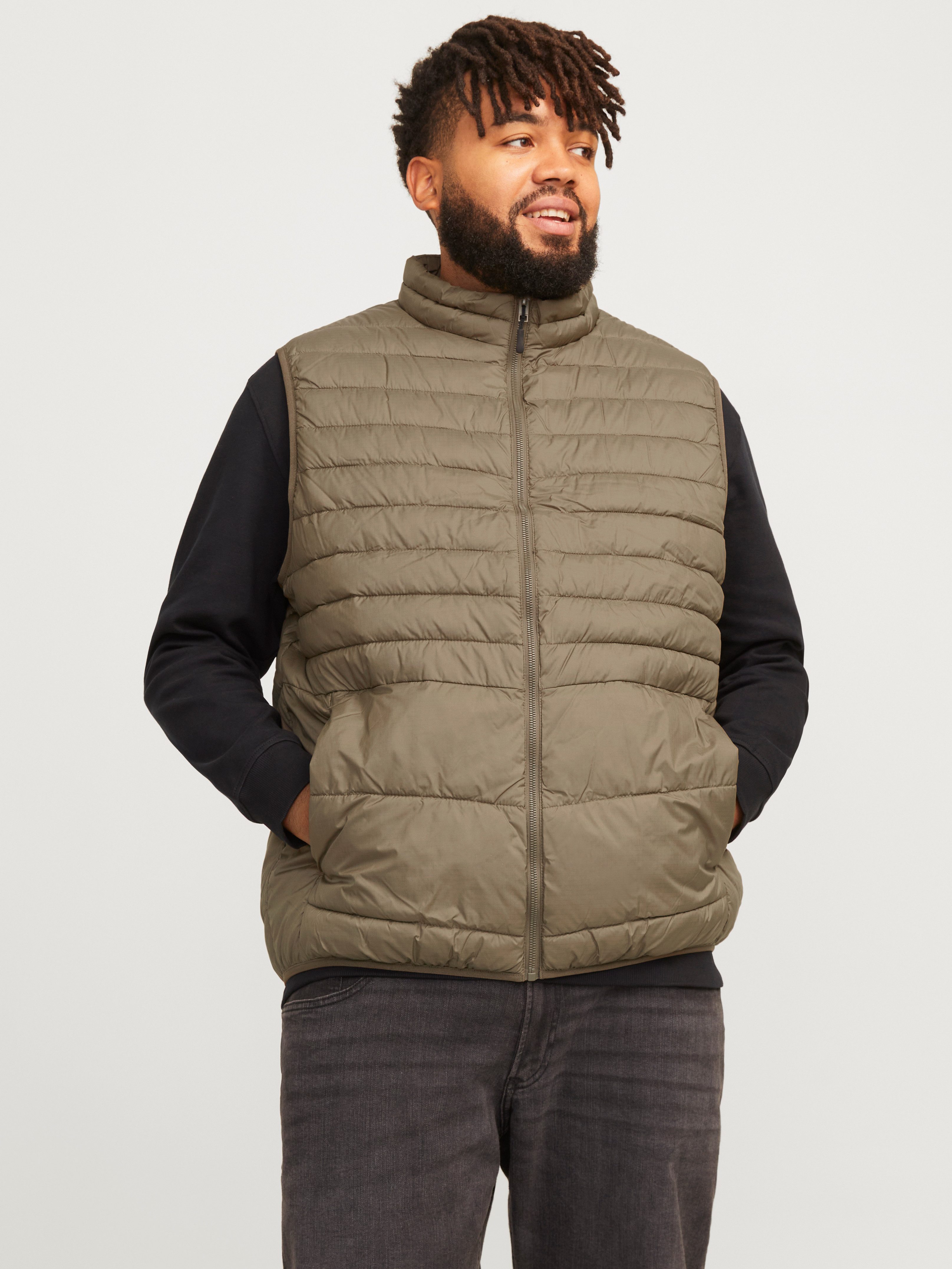 Jack & Jones PlusSize Korte bodywarmer JJESTATE PACKABLE BW COLLAR NOOS PLS