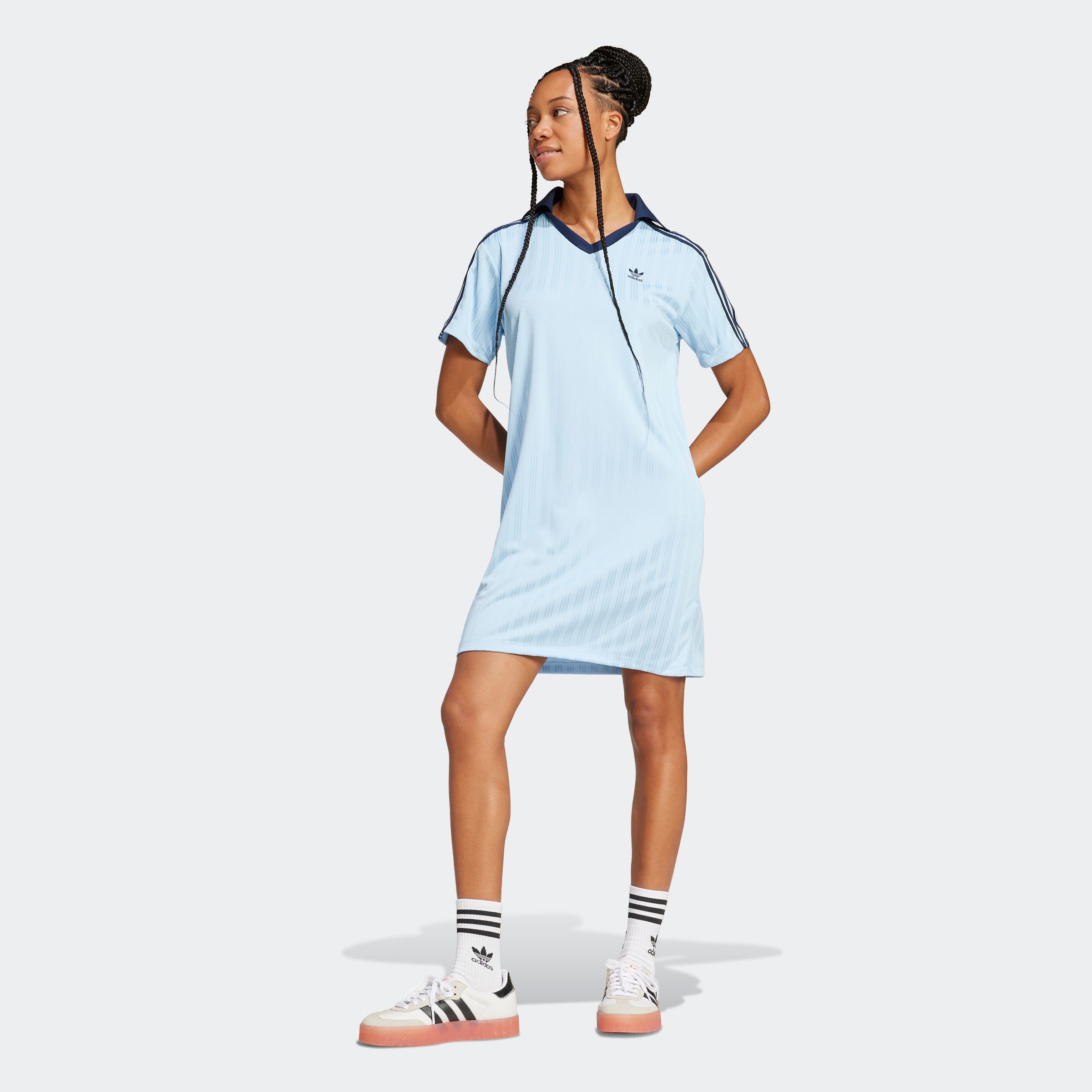 adidas Originals Shirtjurk V-NECK SS DRESS (1-delig)