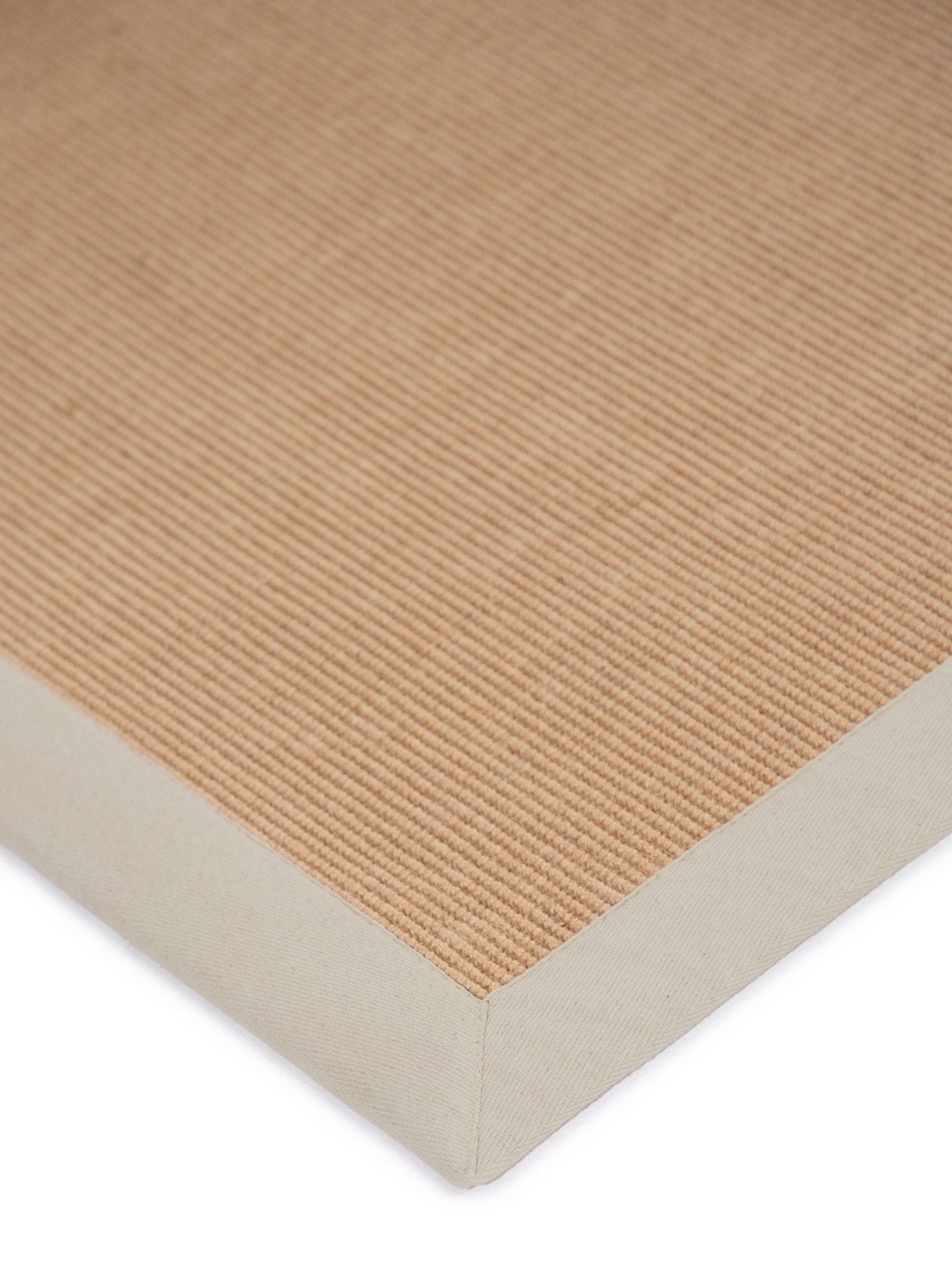 carpetfine Loper Sisal met gekleurd randdessin, antislip achterzijde