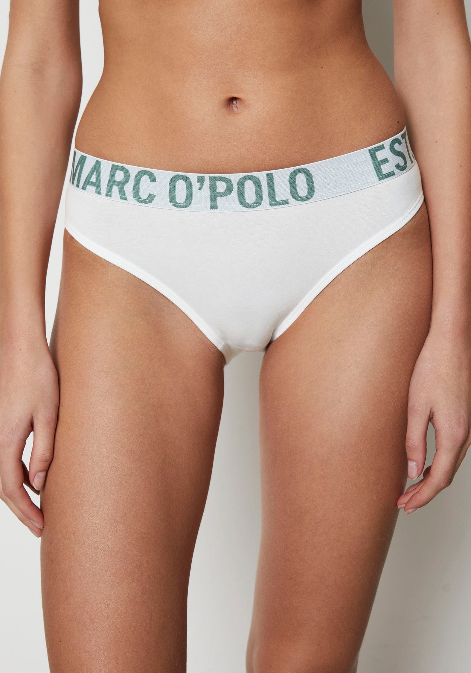 Marc O'Polo Bikinibroekje met logoband (Set van 3)