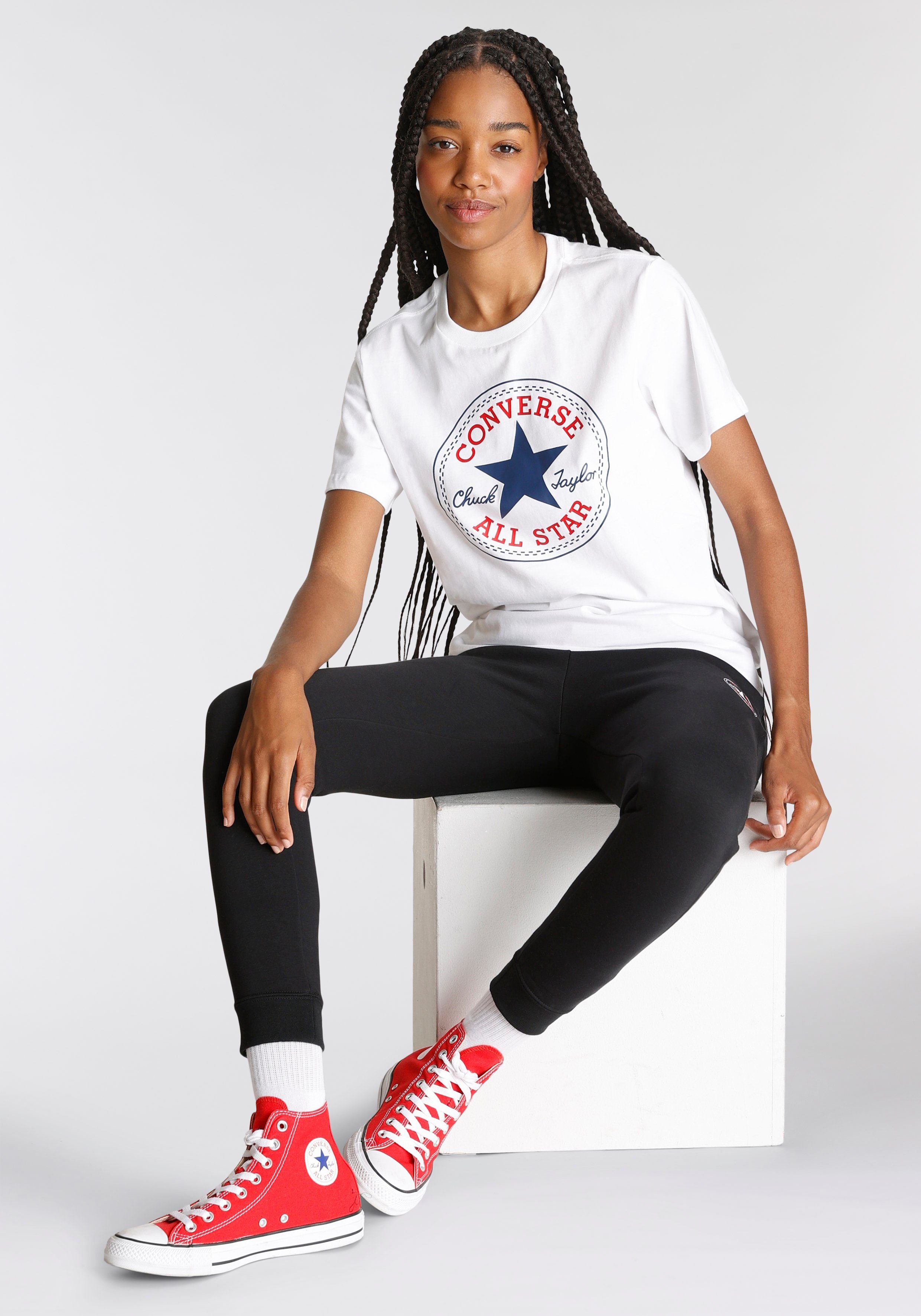 Converse T-shirt CONVERSE GO-TO ALL STAR PATCH STANDARD-FIT T-SHIRT (1-delig)