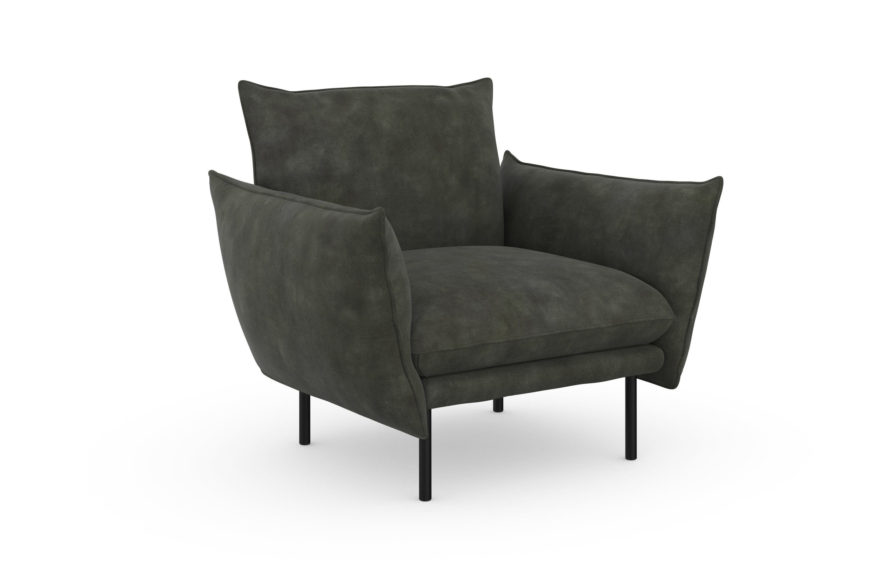 andas Fauteuil Stine cocktailstoel Bijzonder design door kussen-look en opstaande naad, by Morten Georgsen