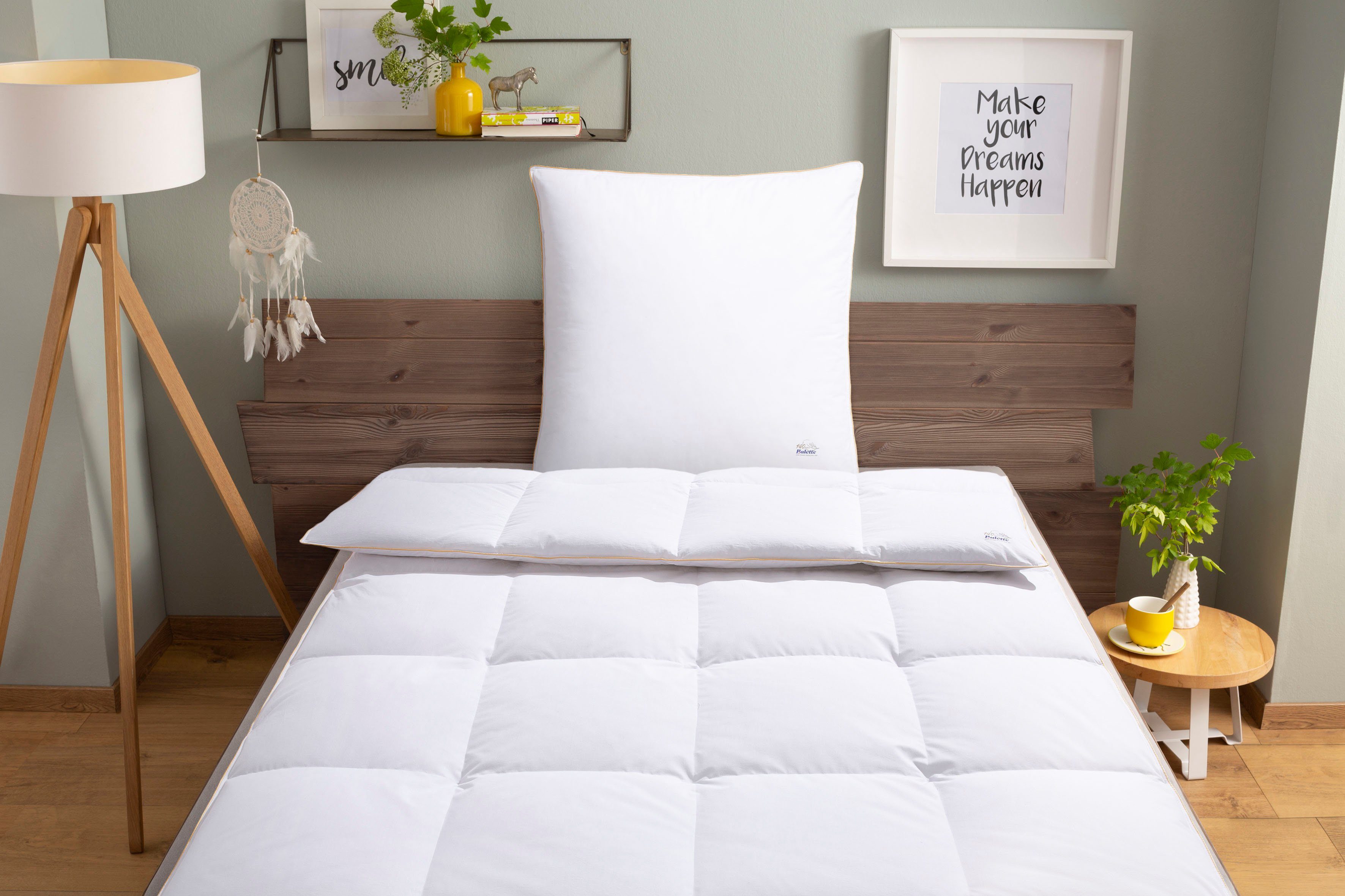 Balette Donzen dekbed + hoofdkussen 140 jaar Balette Beddengoed-set, 135x200 of 155x220 cm & kussen 80x80 cm (voordeelset)