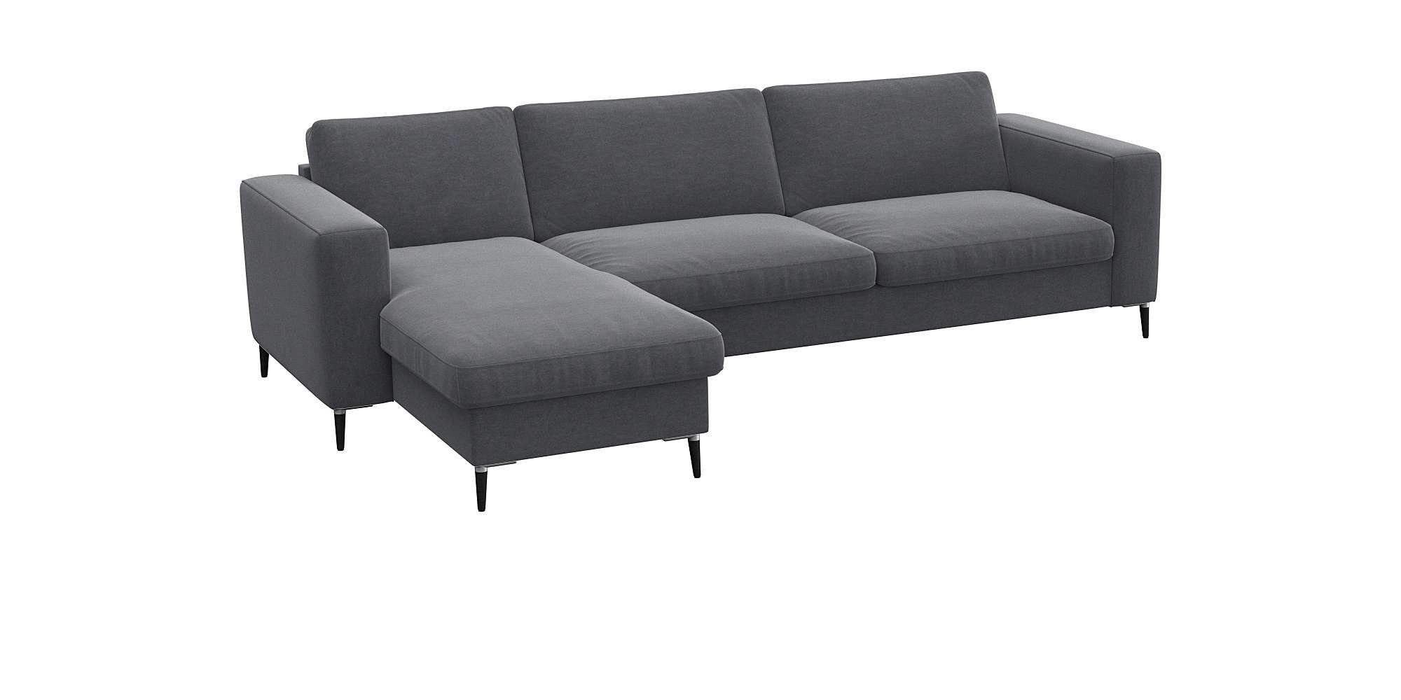 FLEXLUX Hoekbank Fiore, super zitcomfort door koudschuim in de zitting, L-vorm