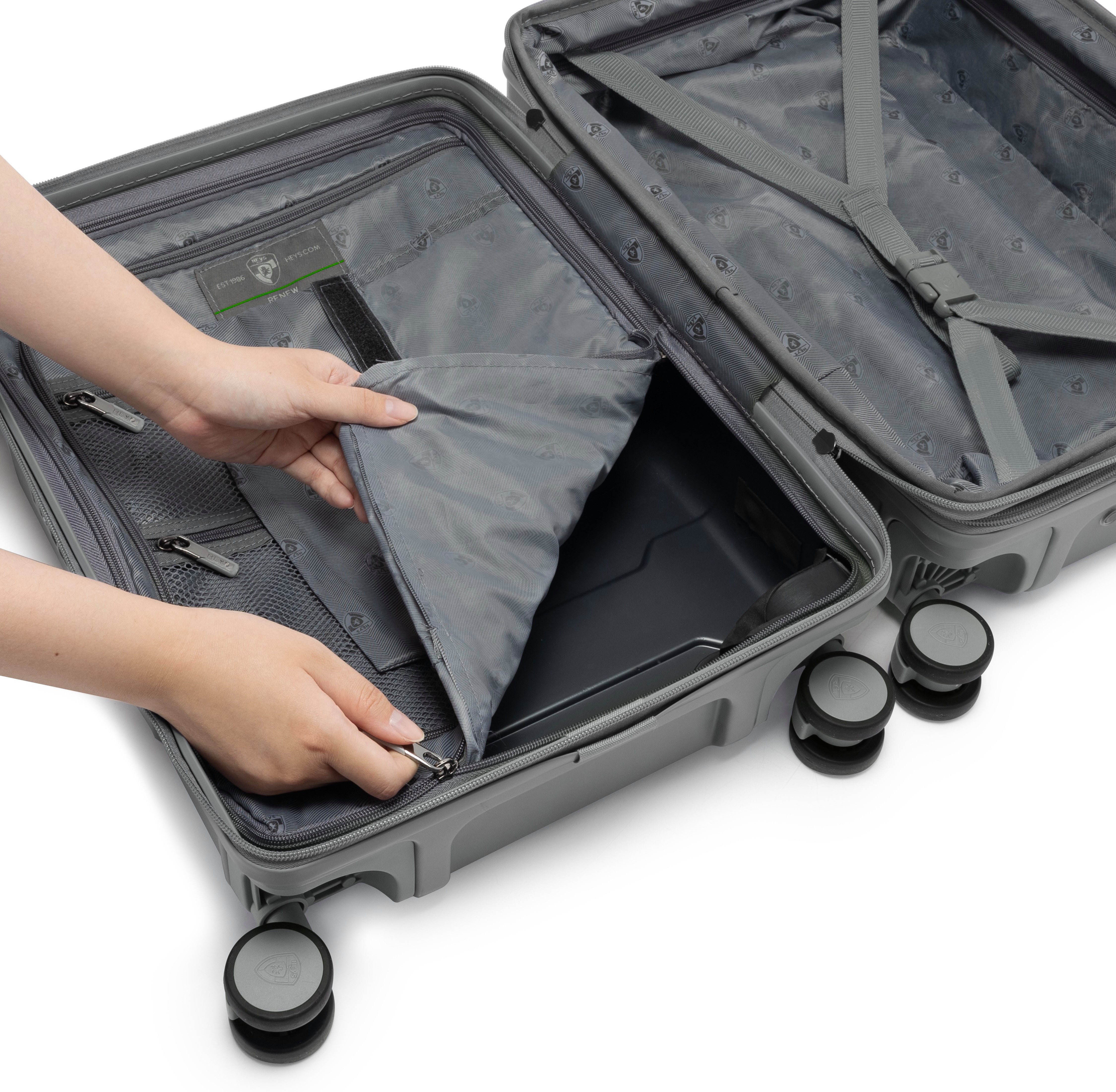 Heys Hardshell-trolley ReNew, verschillende maten en kleuren
