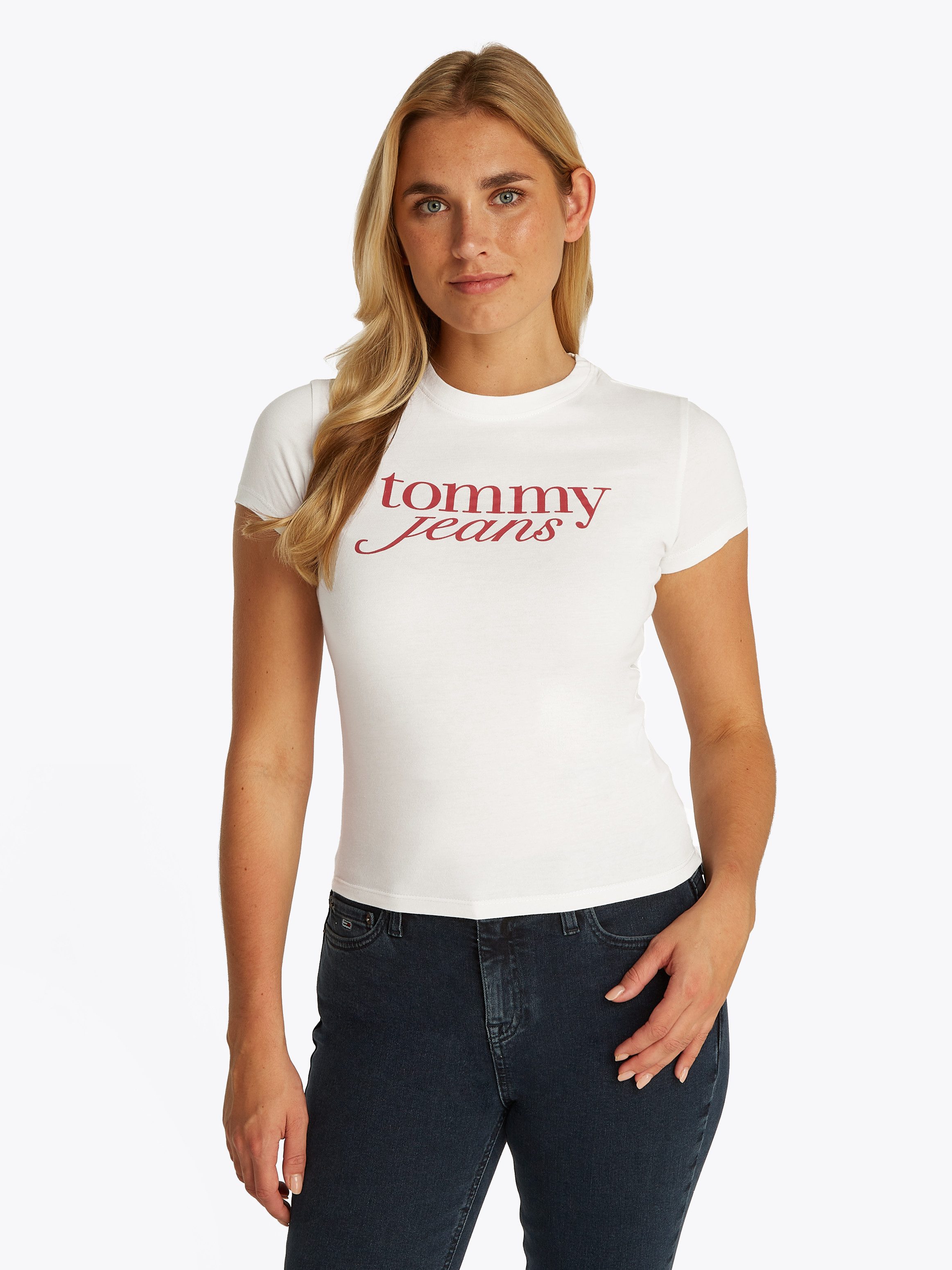TOMMY JEANS T-shirt TJW 2PACK ESSENTIAL LOGO TEE (set, 2-delig, 2 stuks)