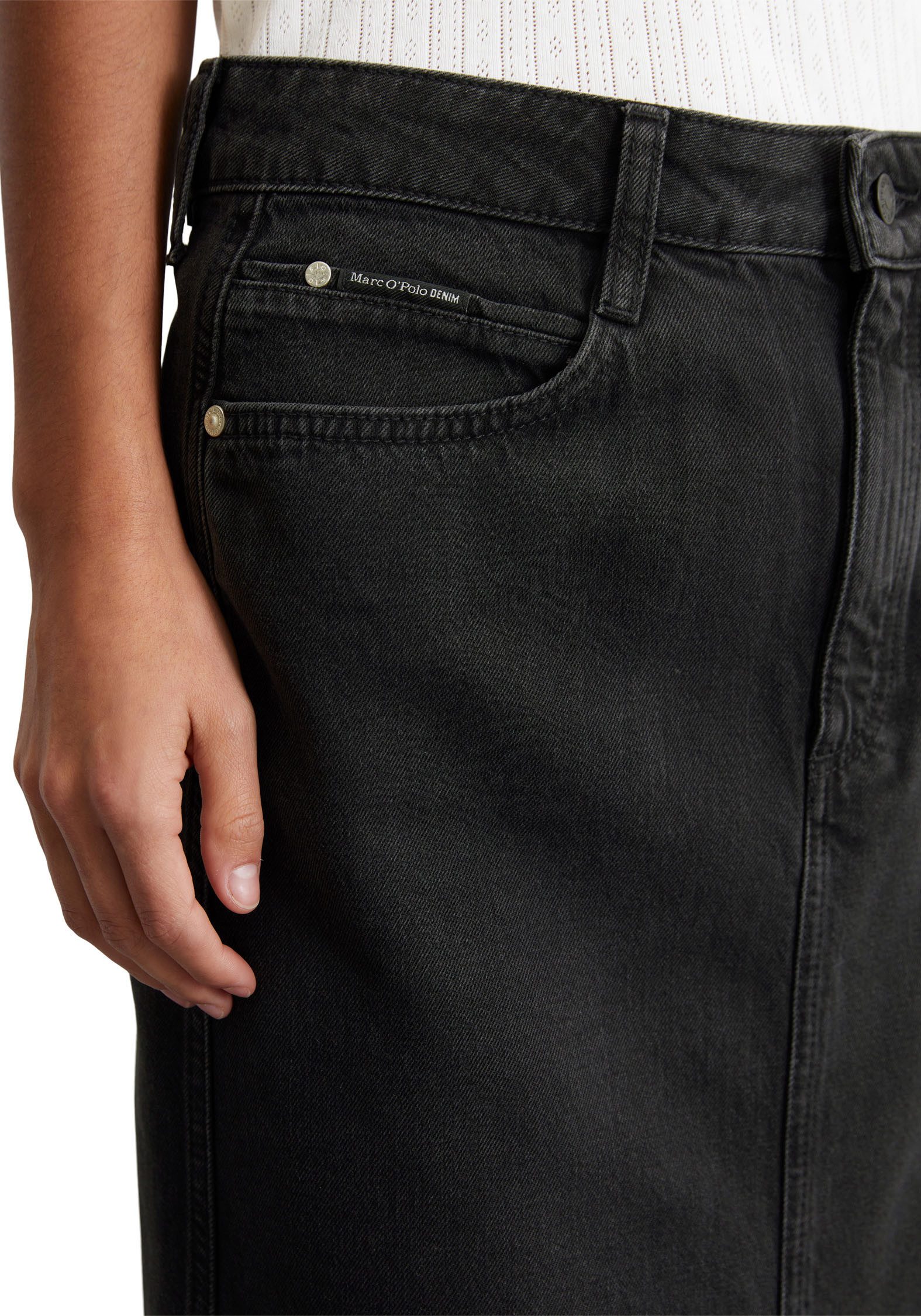Marc O'Polo DENIM Jeans rok met loopopening voor
