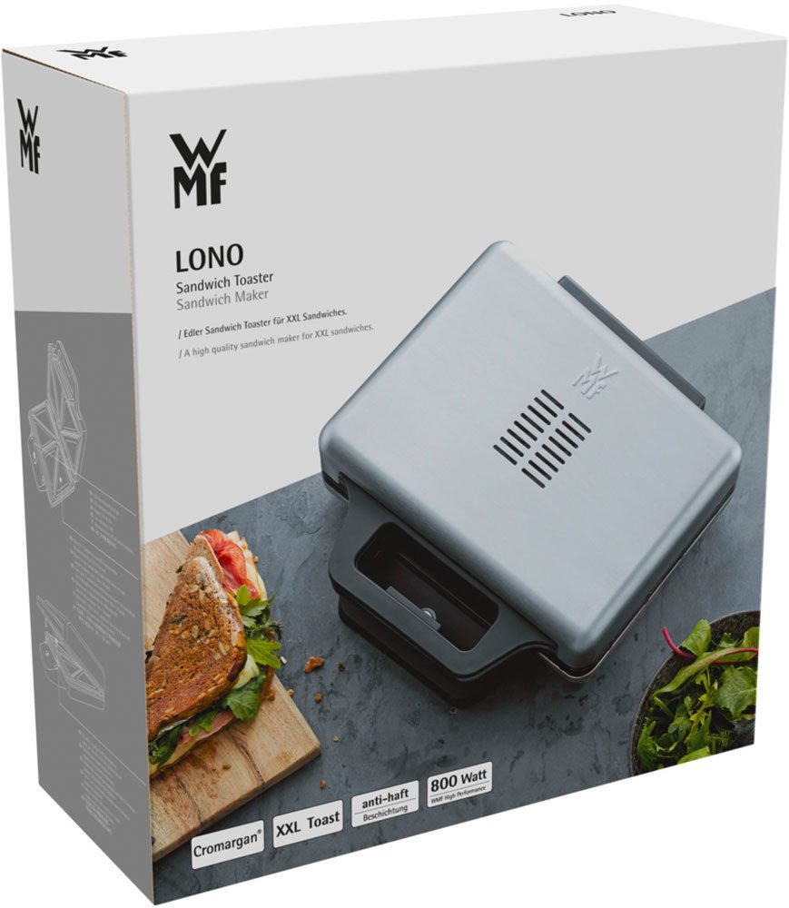 WMF Sandwichmaker LONO, in hoogte verstelbare platen, temperatuurlampje