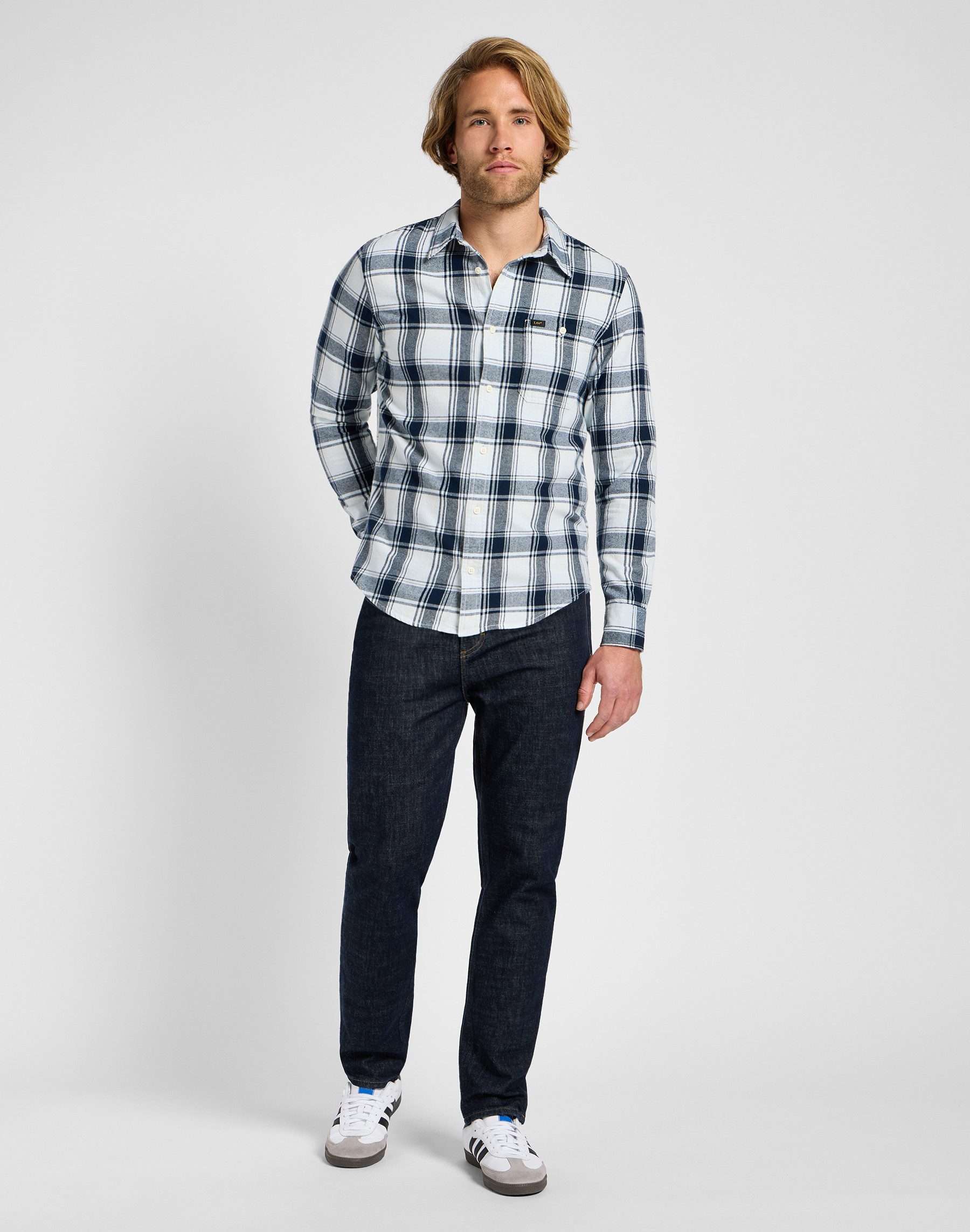 Lee® Overhemd met lange mouwen LEESURE SHIRT met geruit patroon