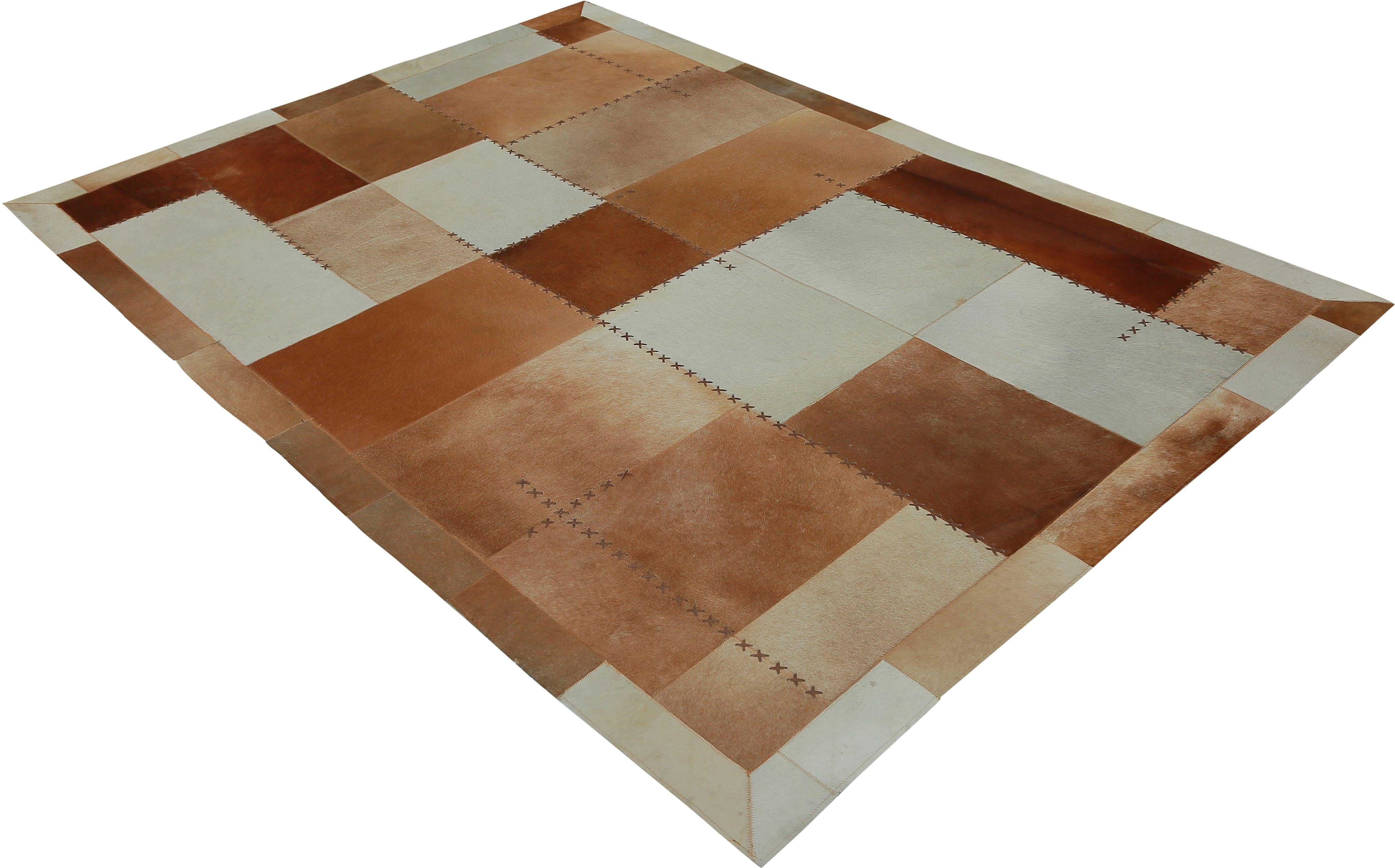 calo-deluxe Leren vloerkleed Solut 305 echte runderhuid, woonkamer