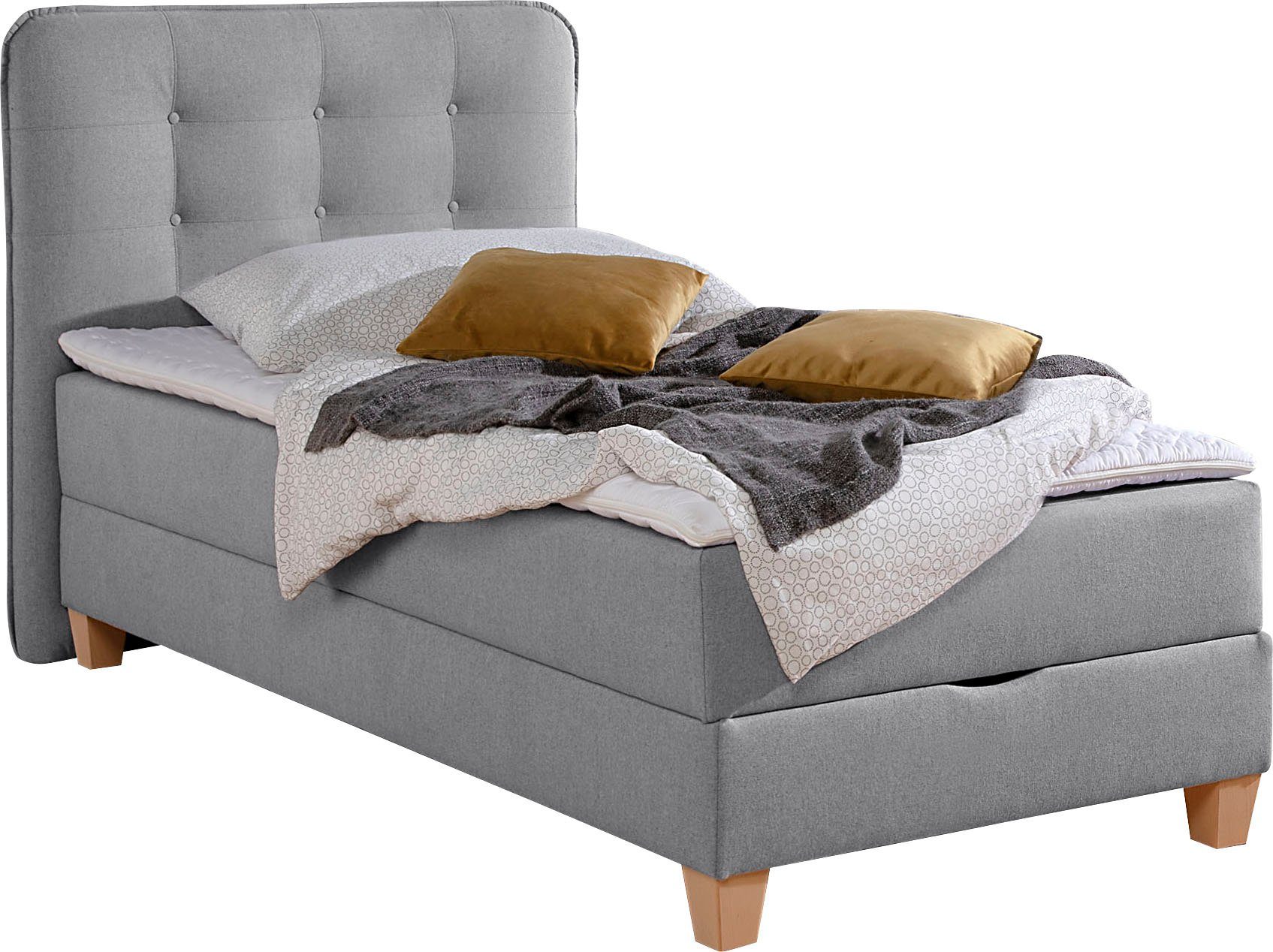 Home affaire Boxspring inclusief topmatras van koudschuim en bedkist