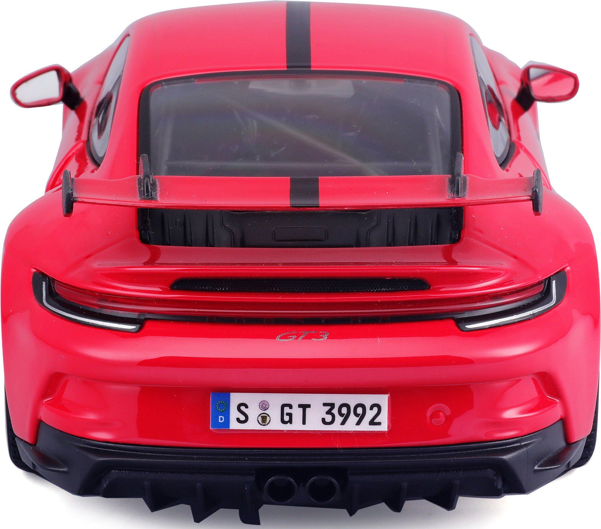 Maisto® Auto op schaal Porsche 911 GT3, '23, rood met strepen