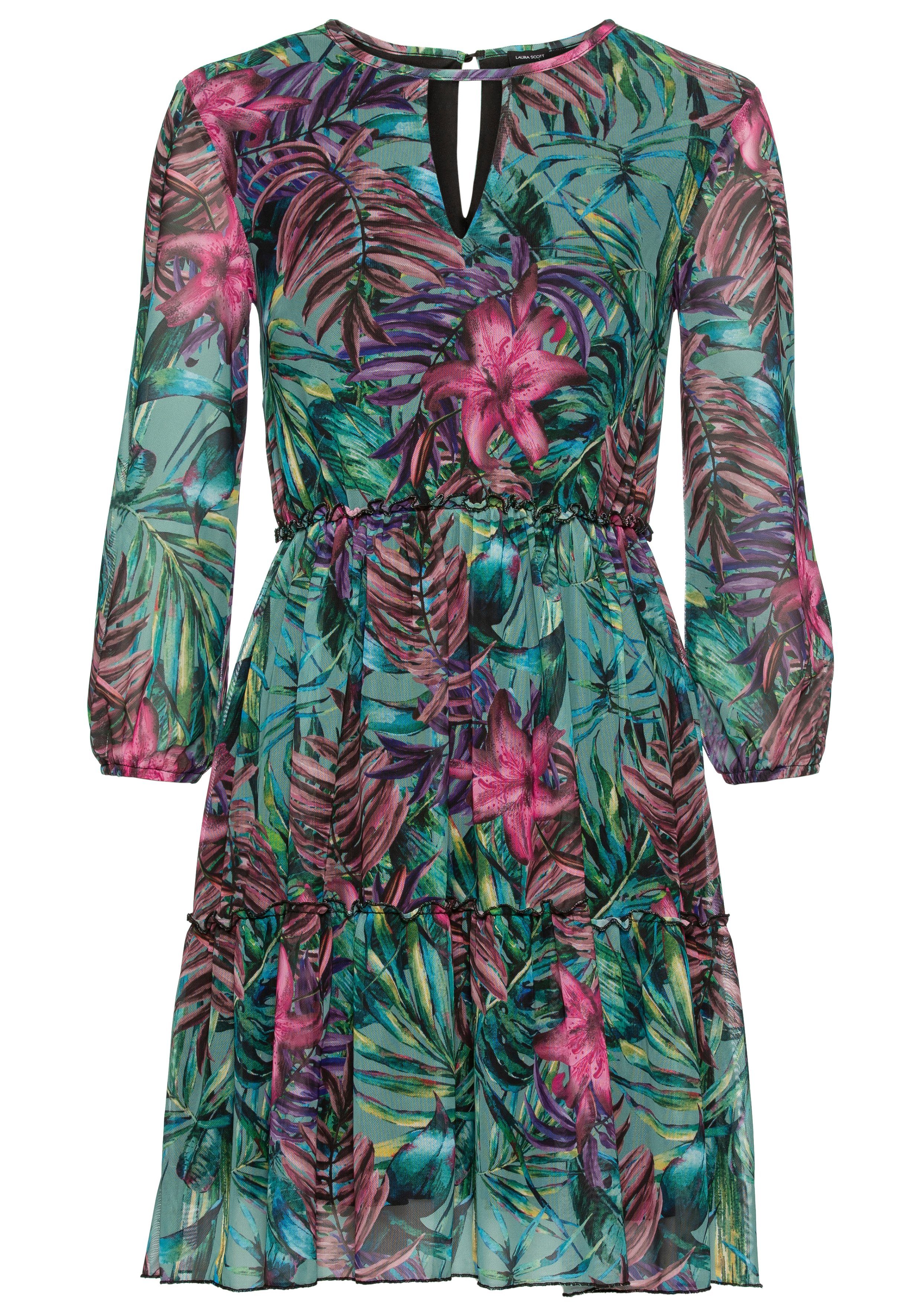 Melrose Meshjurk in modern allover print - nieuwe collectie