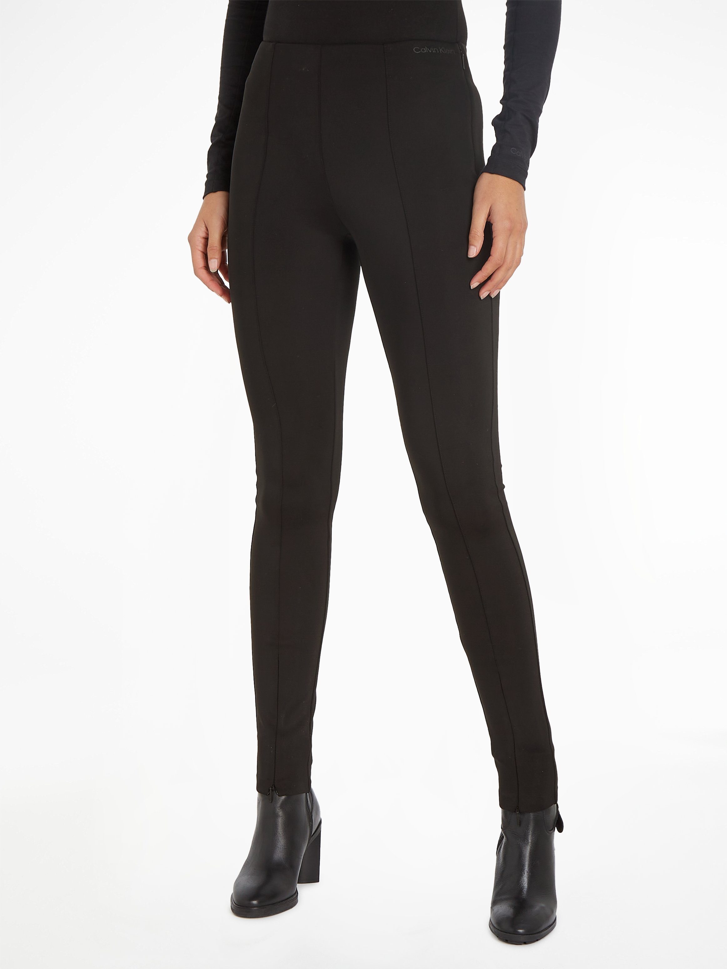 Calvin Klein Legging TECHNICAL KNIT LEGGING met ritssluiting onder in de pijpen