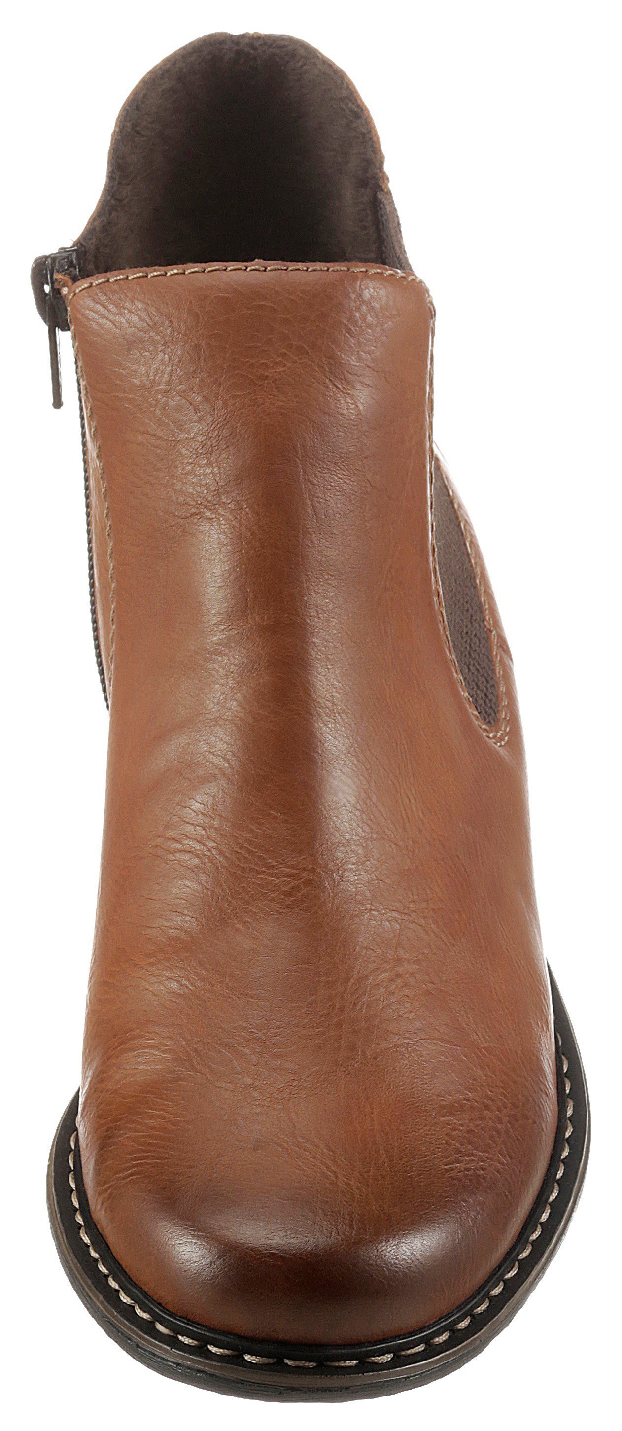 Rieker Chelsea-boots , enkellaarsjes, boots, blokhak, in klassieke uitstraling