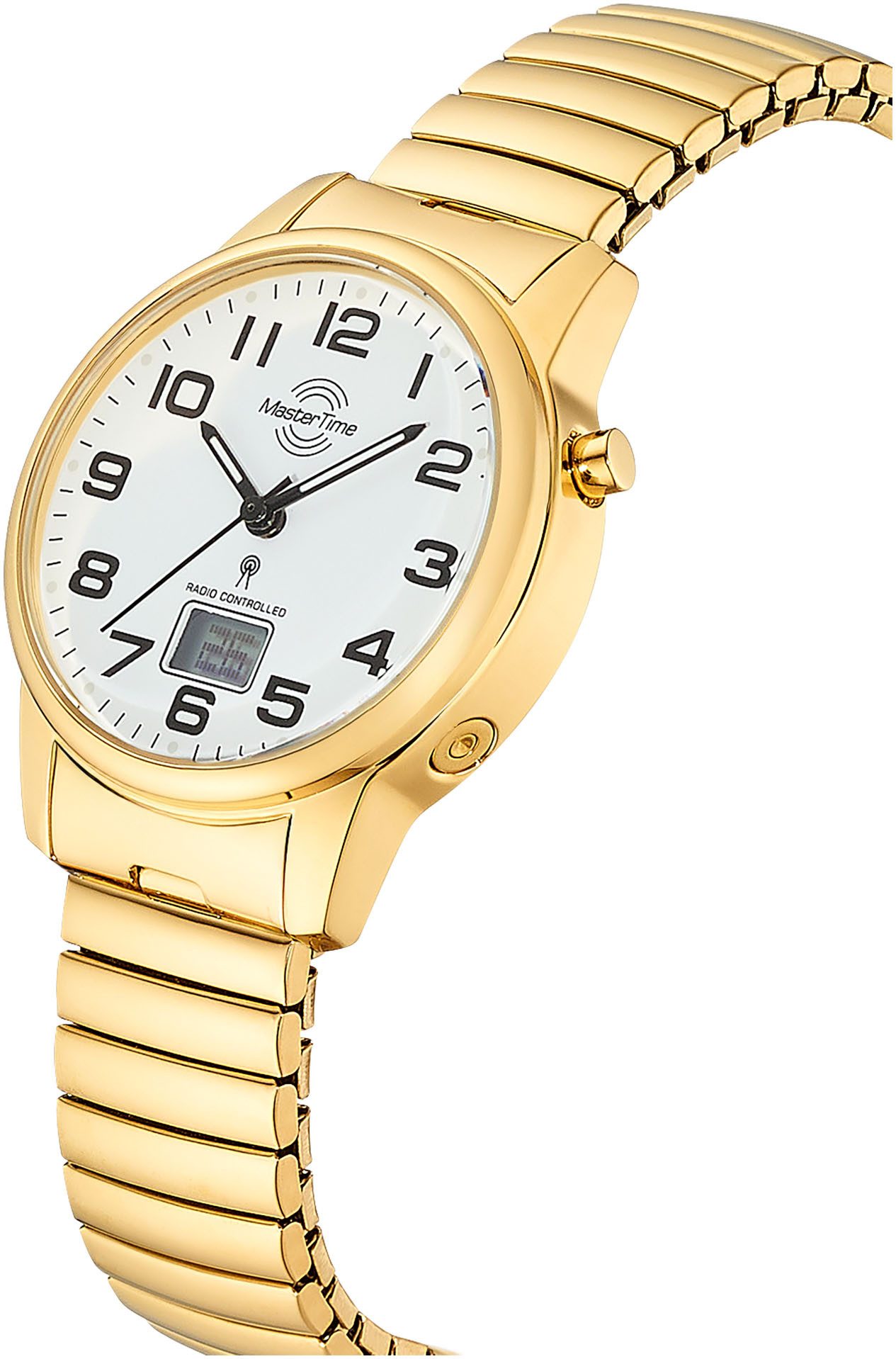MASTER TIME Radiografisch horloge Quartzhorloge, horloge, damenuur, roestvrijstalen band, analoog, digitaal