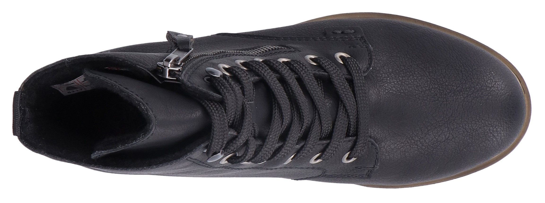 Rieker Veterlaarsjes , veterschoenen, blokhak, in klassieke vorm