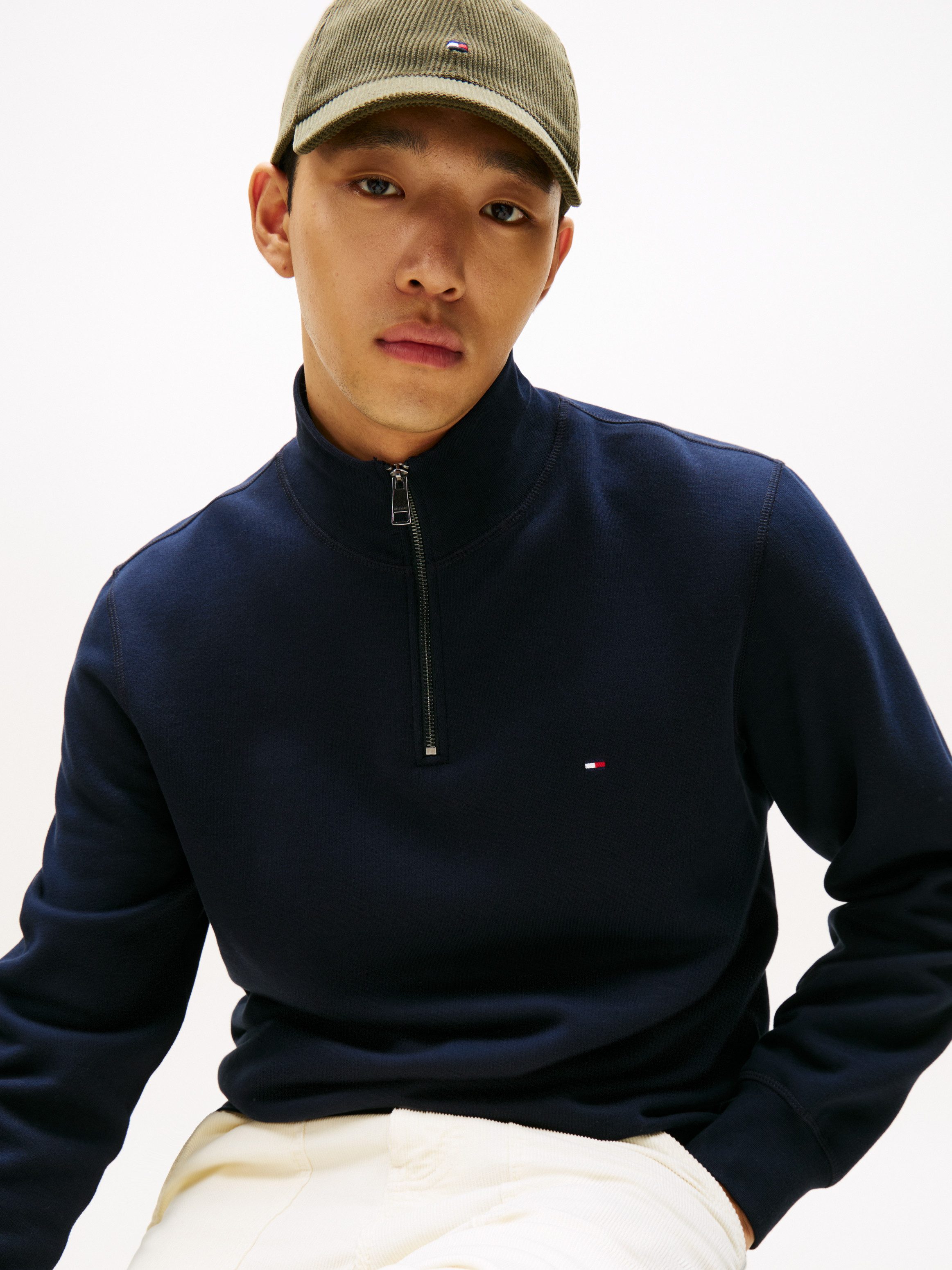 Tommy Hilfiger Sweatshirt ESSENTIAL FLEECE 1/4 ZIP