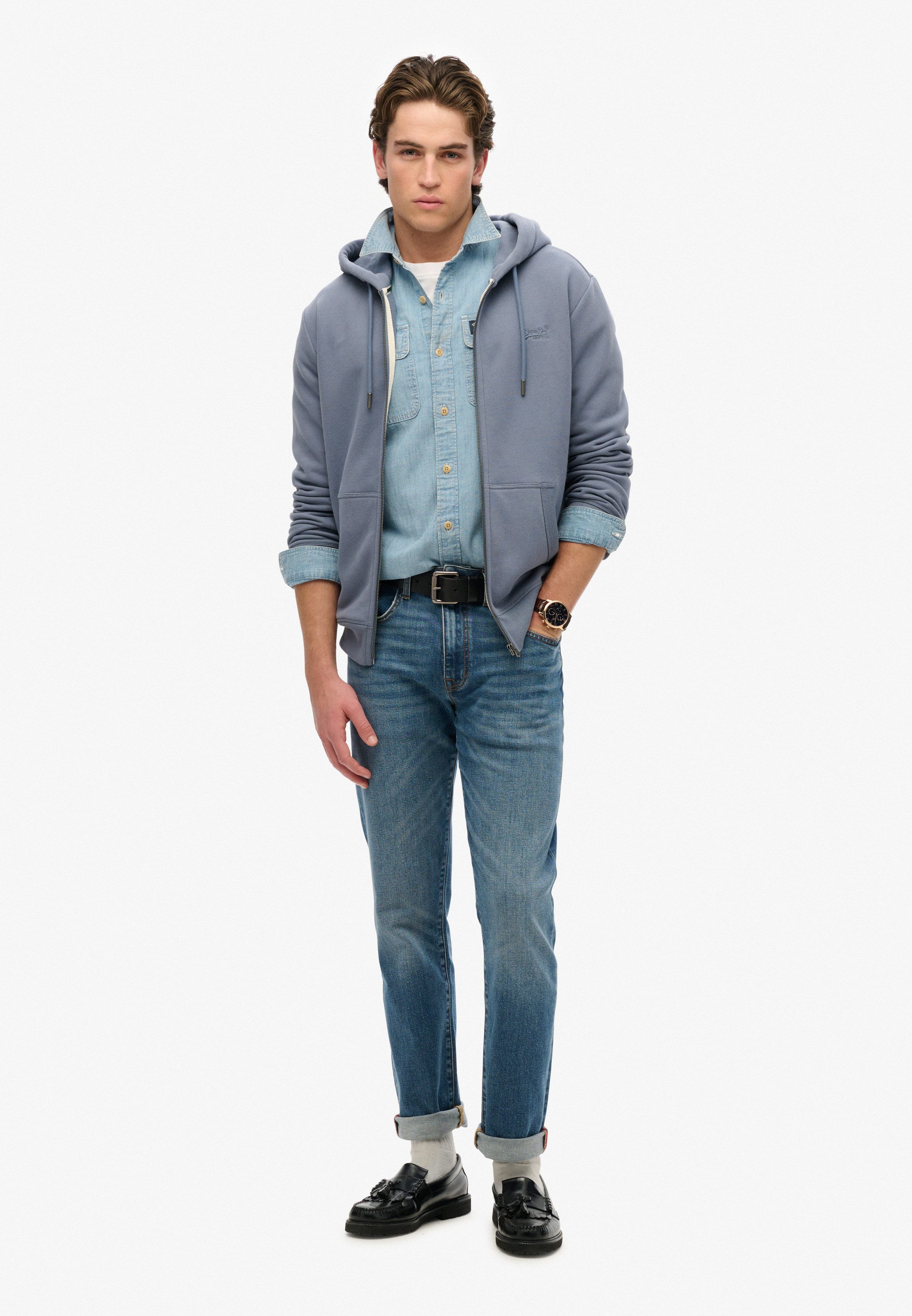 Superdry Capuchonsweatvest ESSENTIAL LOGO ZIP HOODIE HB