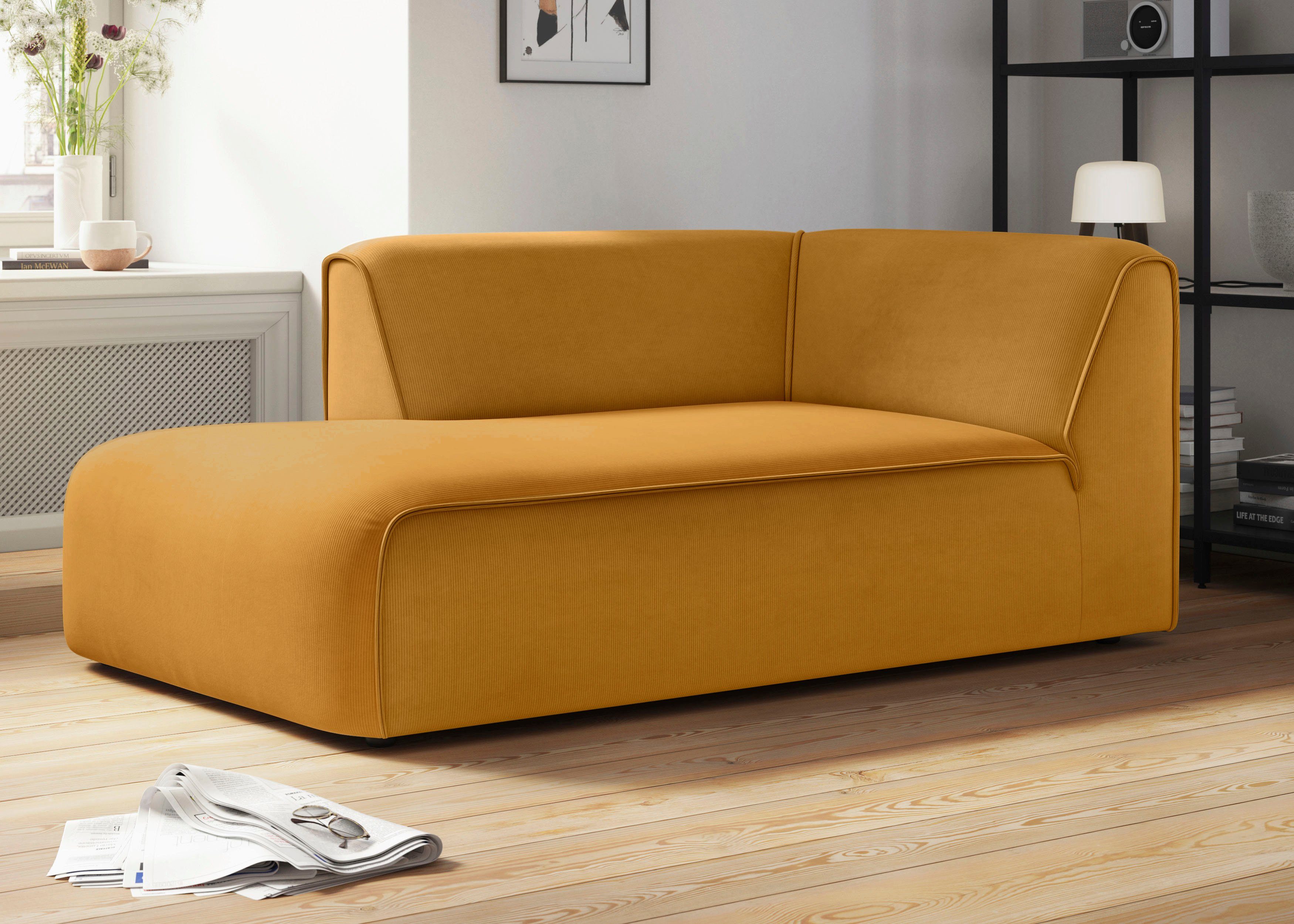 RAUM.ID Ottomane Merid chaise longue, afmetingen B/D/H: 100/162/70 cm als module of apart te gebruiken, voor individuele samenstelling