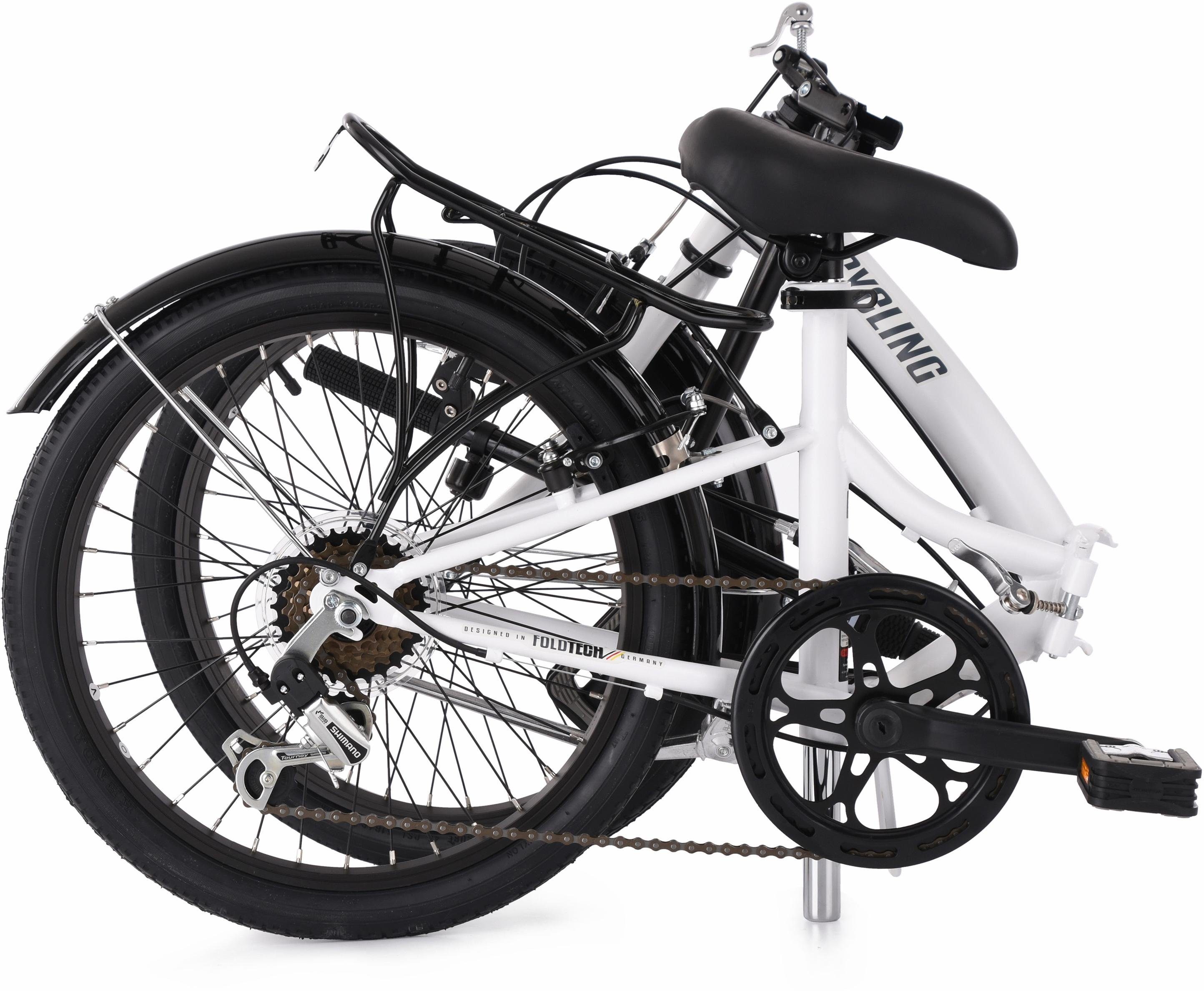 KS Cycling Vouwfiets Foldtech voor dames en heren, kettingversnelling