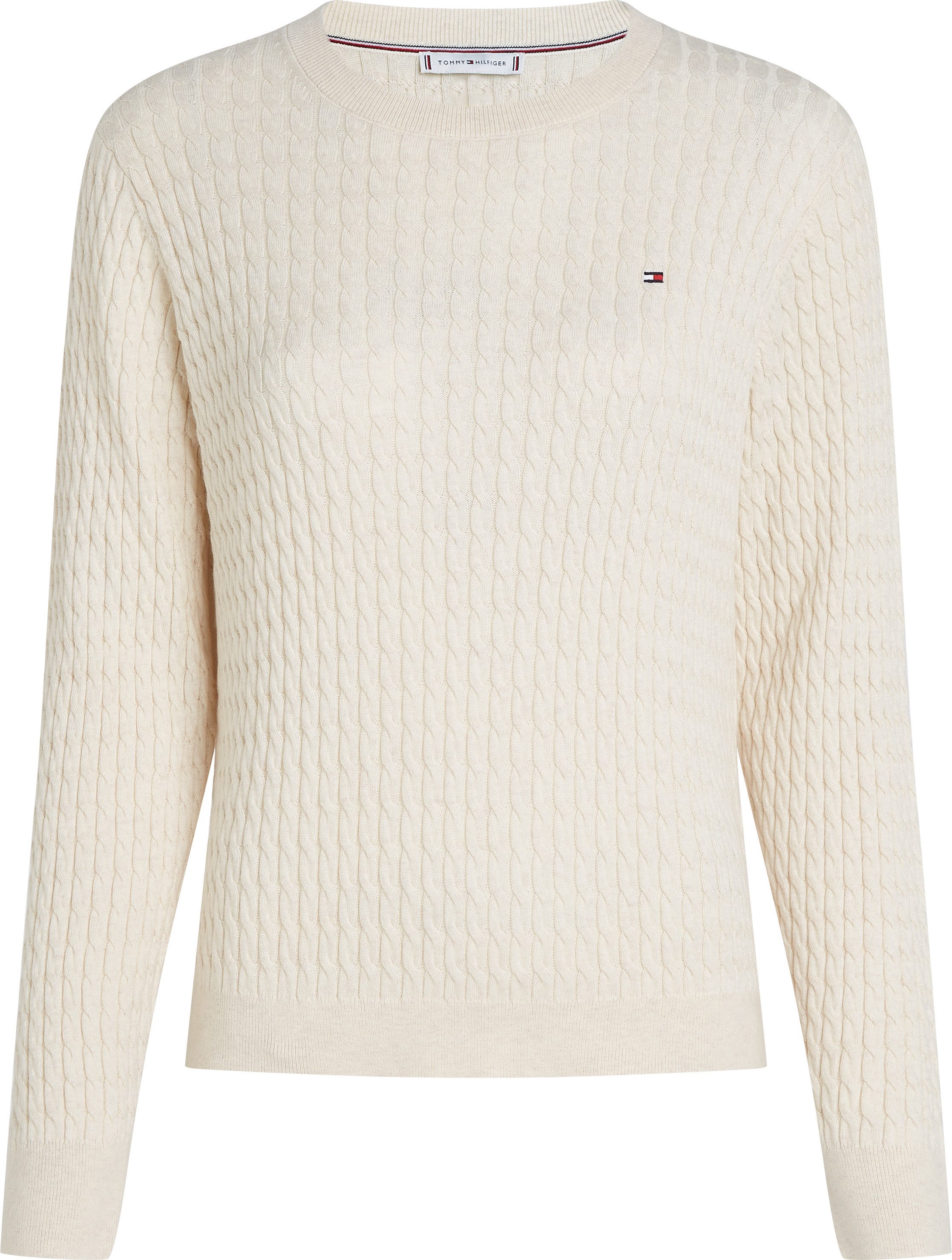 Tommy Hilfiger Trui met ronde hals CO CABLE C-NK LS SWEATER