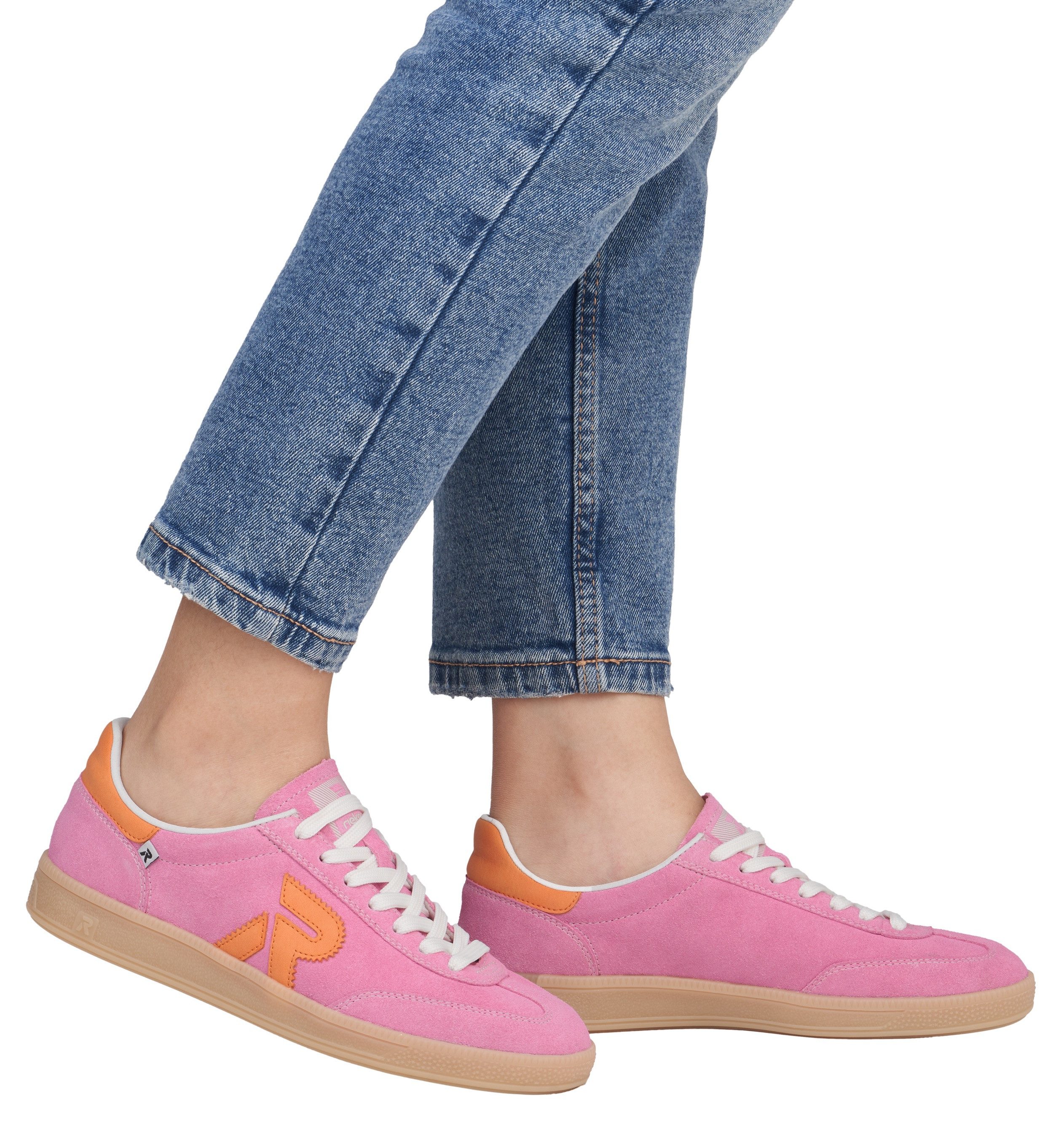 RIEKER Sport Sneakers , retro-sneaker, vrijetijdsschoen, lage schoen met uitneembaar voetbed