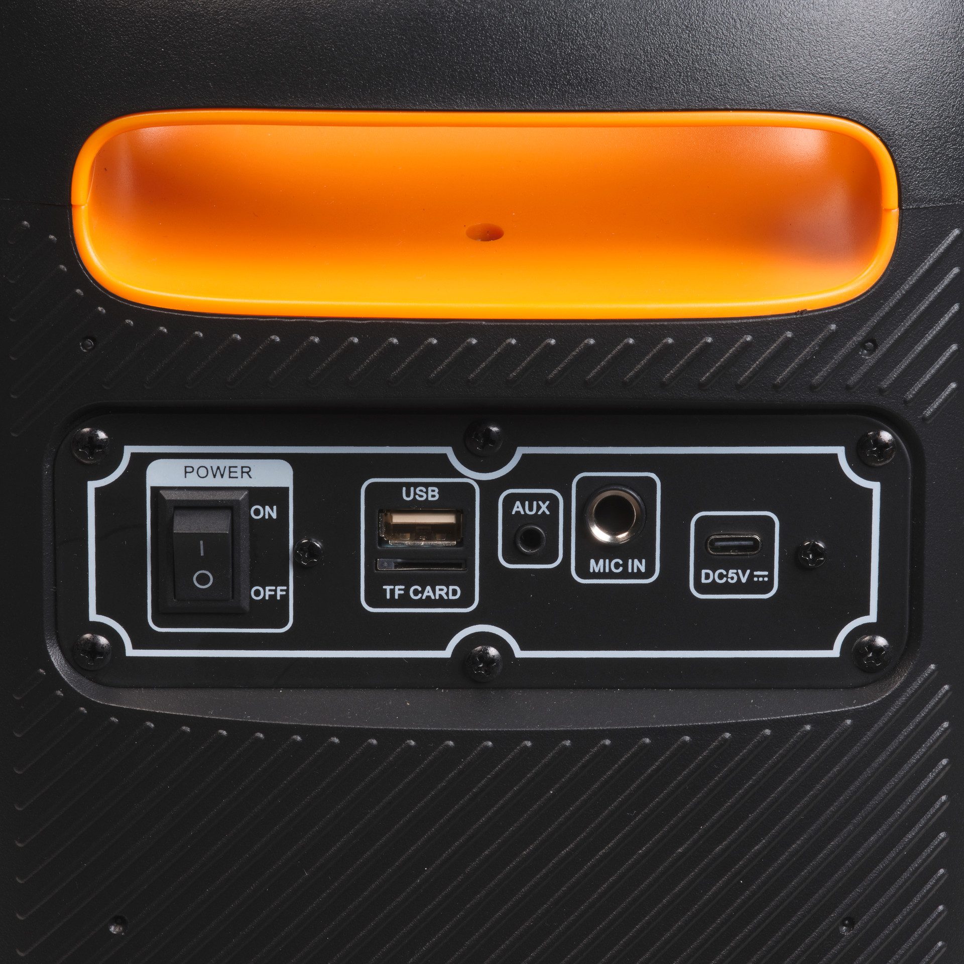 Denver Party-luidspreker BPS-165 met LED 20 w rms, bedrade microfoon inbegrepen, usb, microsd-sleuf