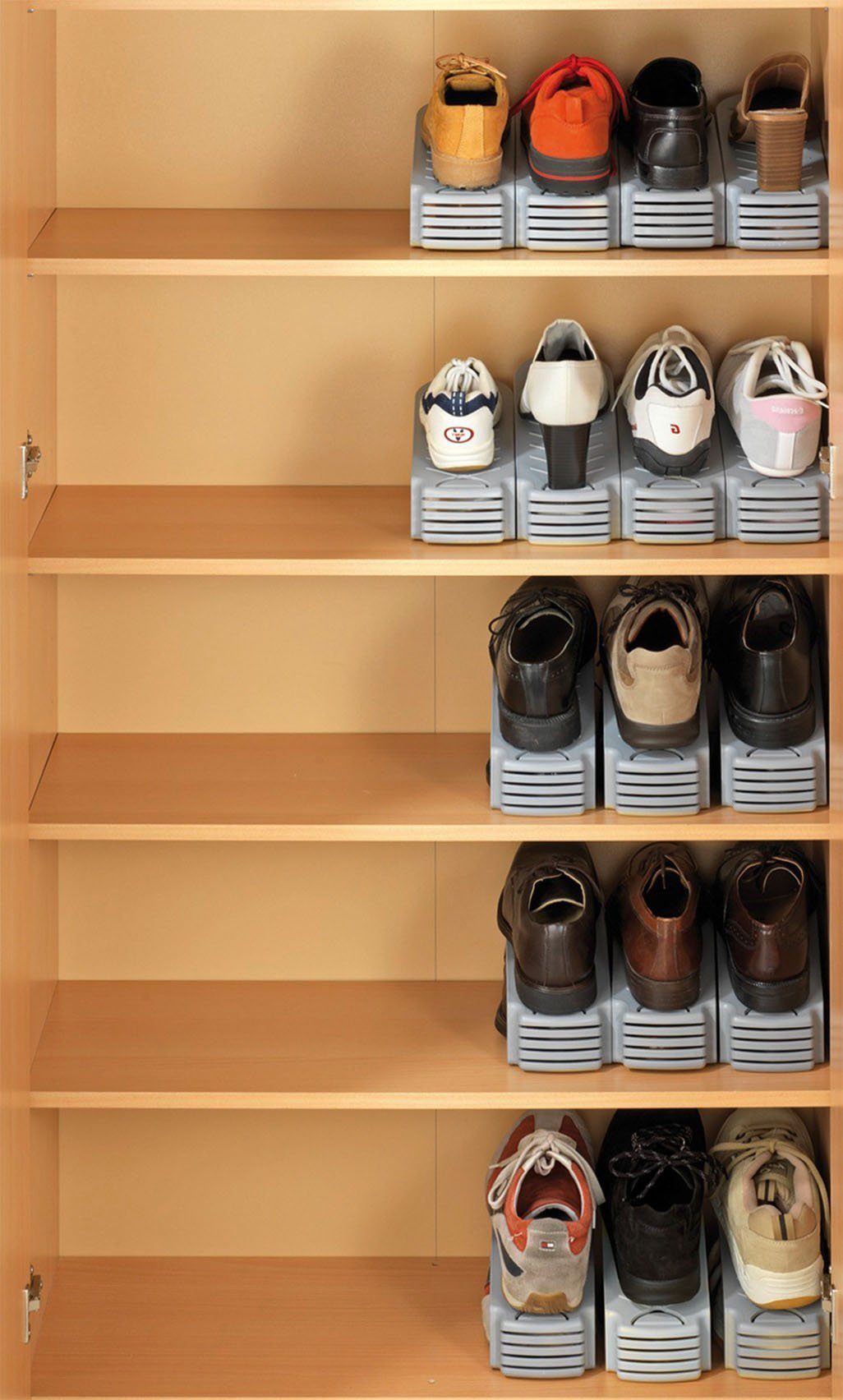 bout bunker eerste WENKO Schoenenstapelaar 50% meer ruimte in de schoenenkast, kunststof,  4-delig (set, 4-delig) online bij | OTTO