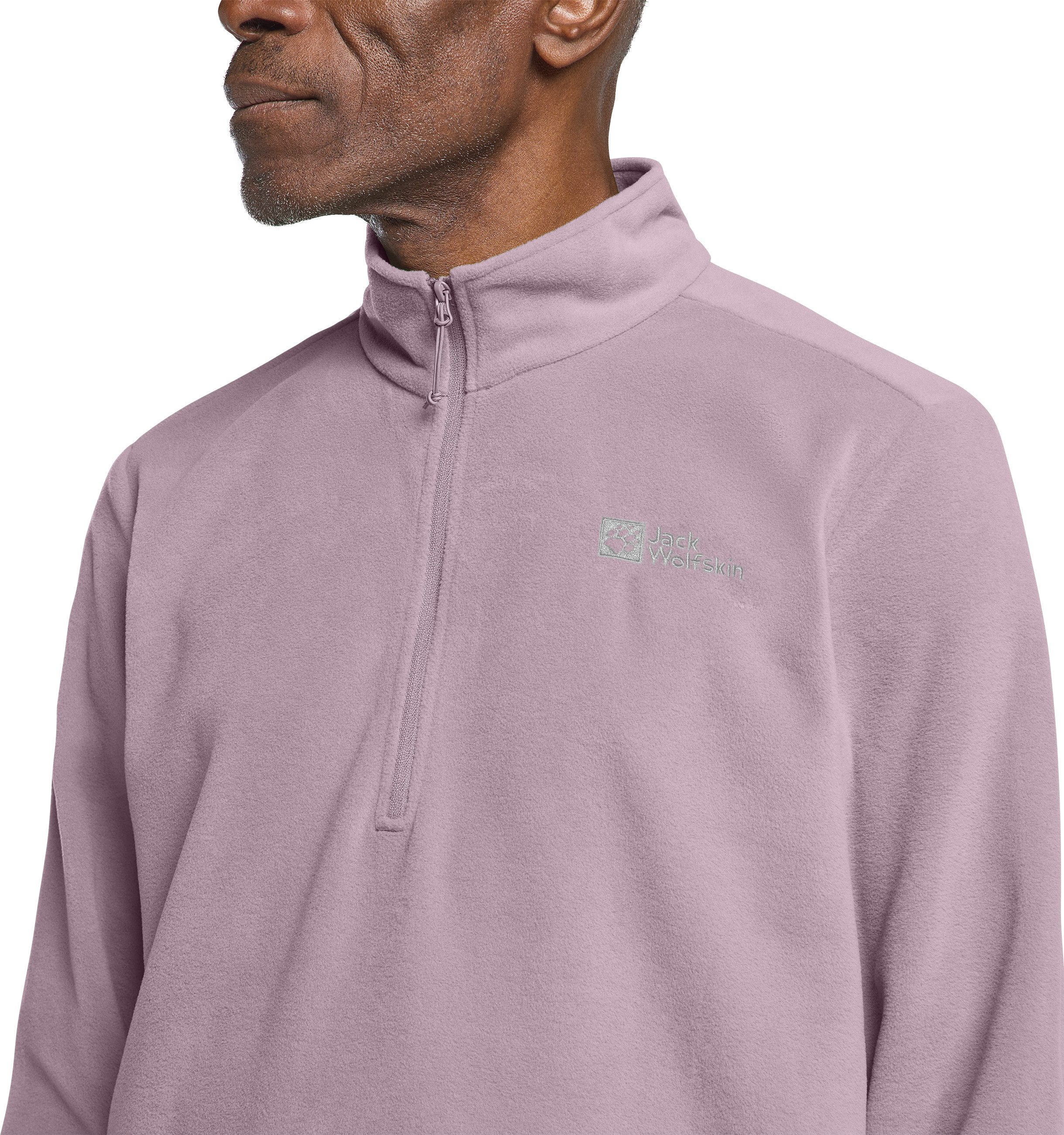 Jack Wolfskin Fleecetrui TAUNUS HZ M van gerecycled polyester, ademend