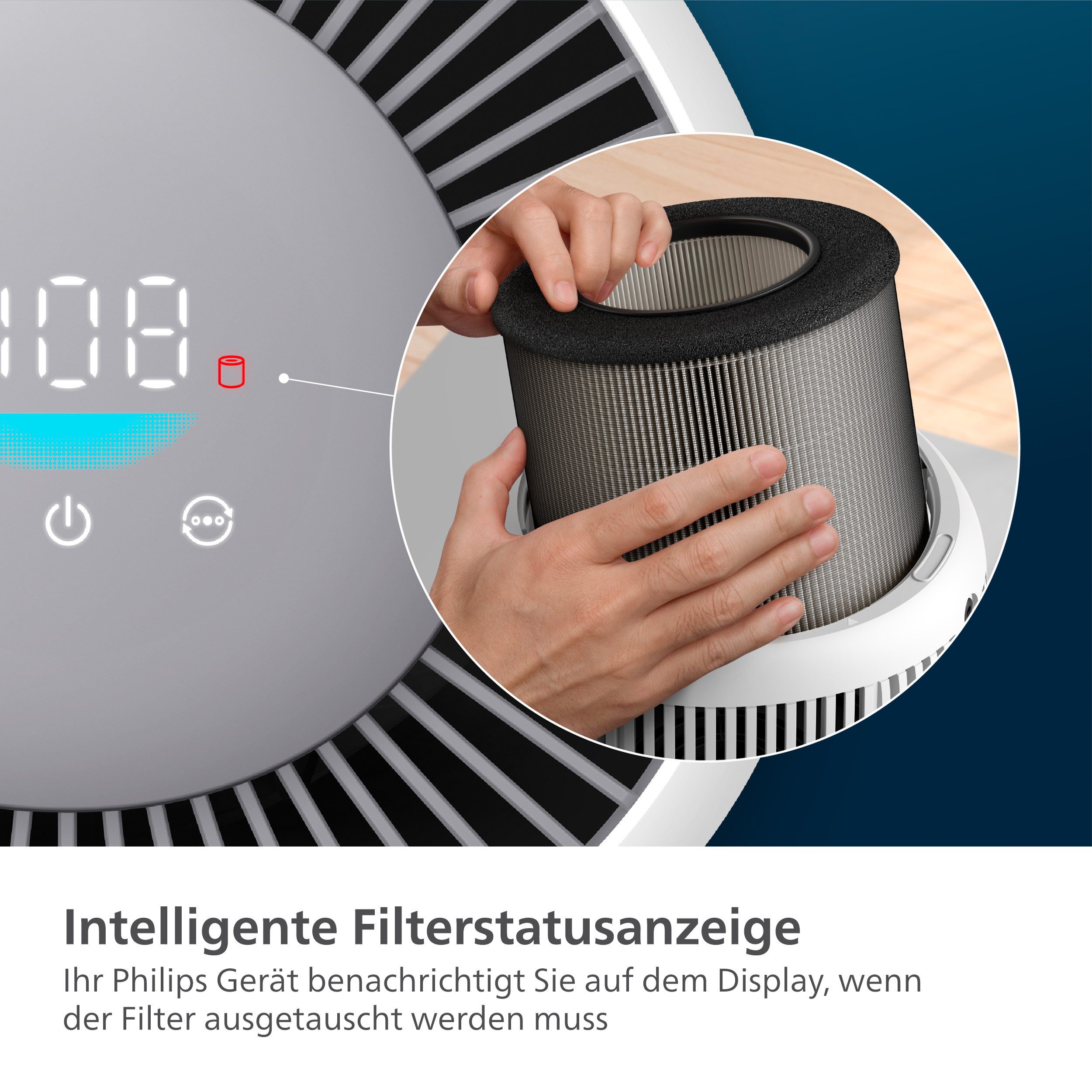 Philips HEPA-filter FY0900/30 compatibel met Philips luchtreinigers 900 en 800 Series