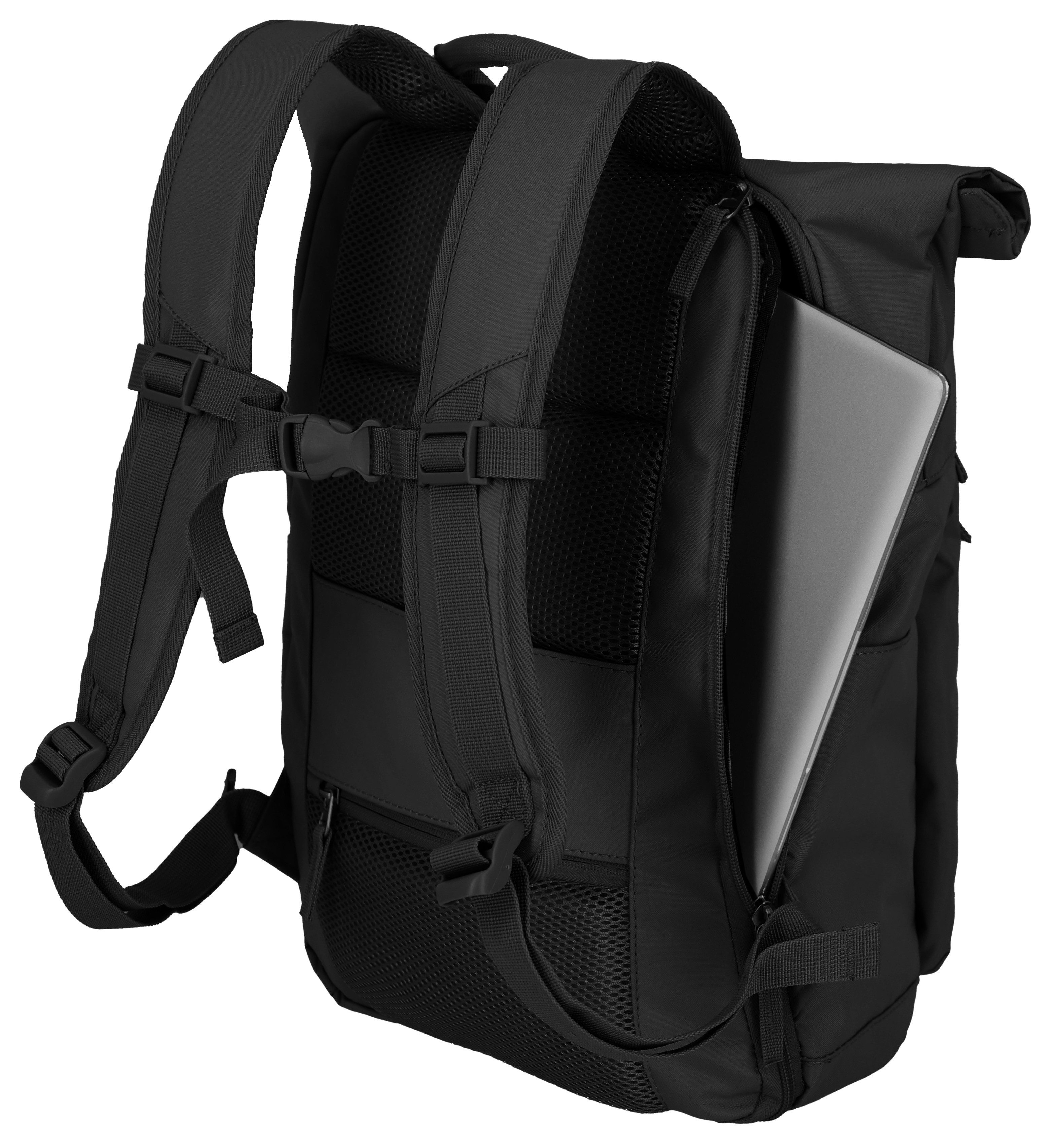 travelite Vrijetijdsrugzak BASICS Rollup Rugzak Werkrugzak sportrugzak reiserugzak schoolrugzak
