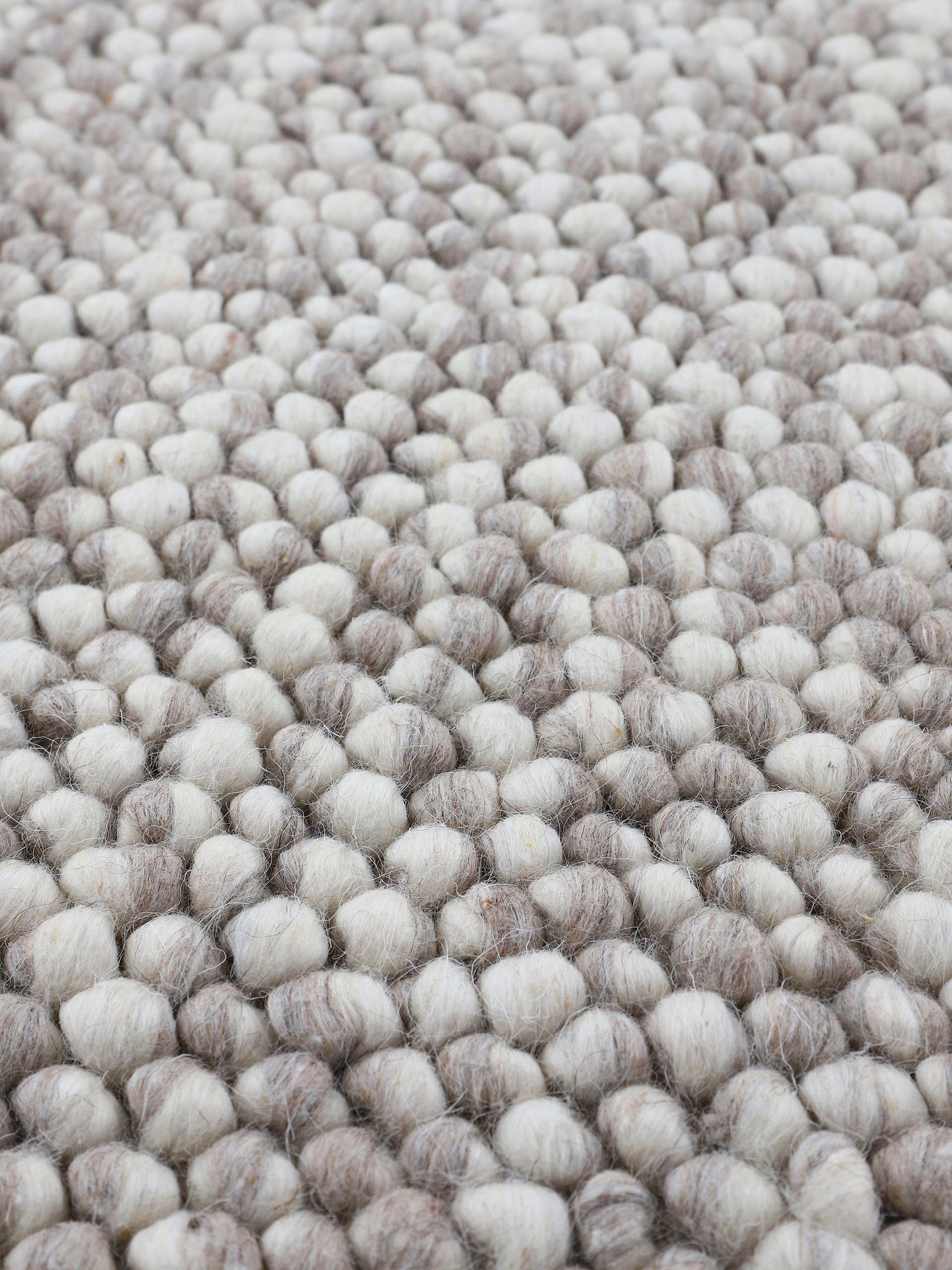 carpetfine Vloerkleed Calo Handgeweven tapijt, uni kleuren, gemeleerd, handgeweven, 70% wol