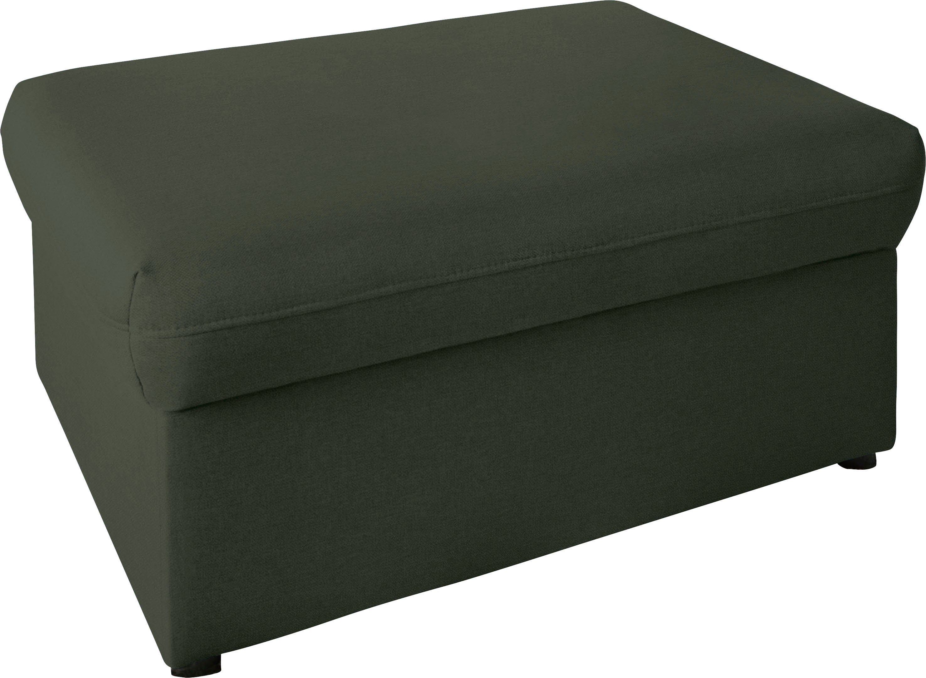 DOMO collection Hocker Topmatras met golfvering, op kunststof glijders