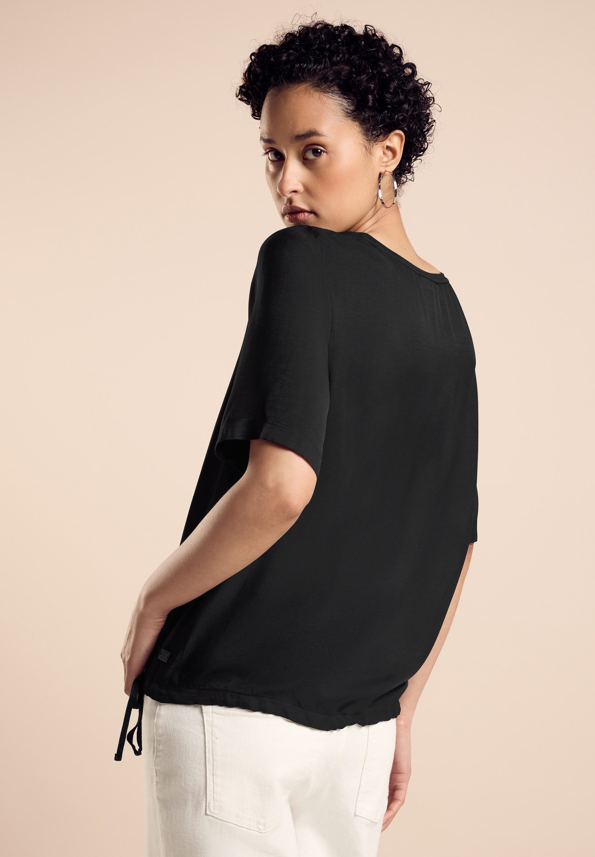STREET ONE Shirtblouse met een rijgkoord