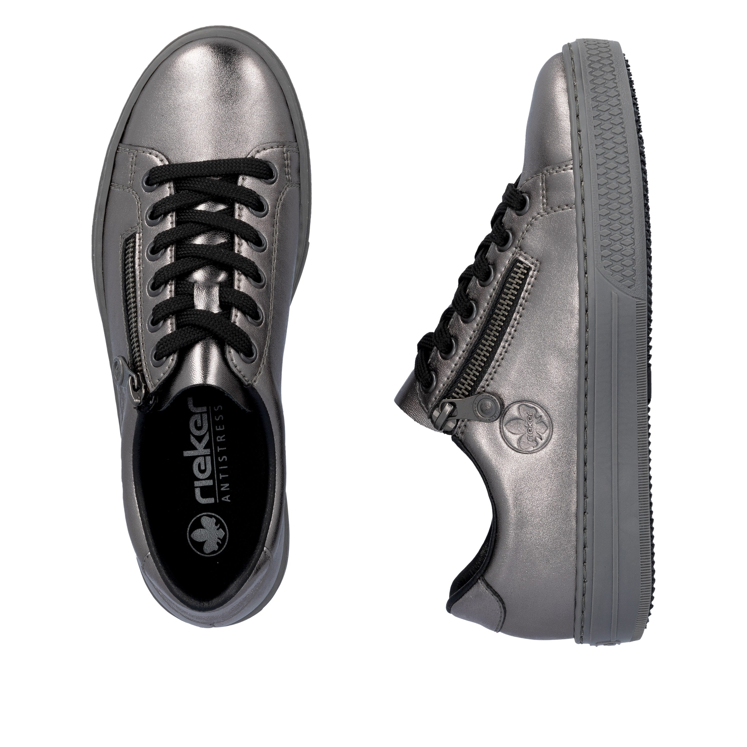 Rieker Sneakers met memosoft-binnenzool, vrijetijdsschoen, lage schoen, veterschoen