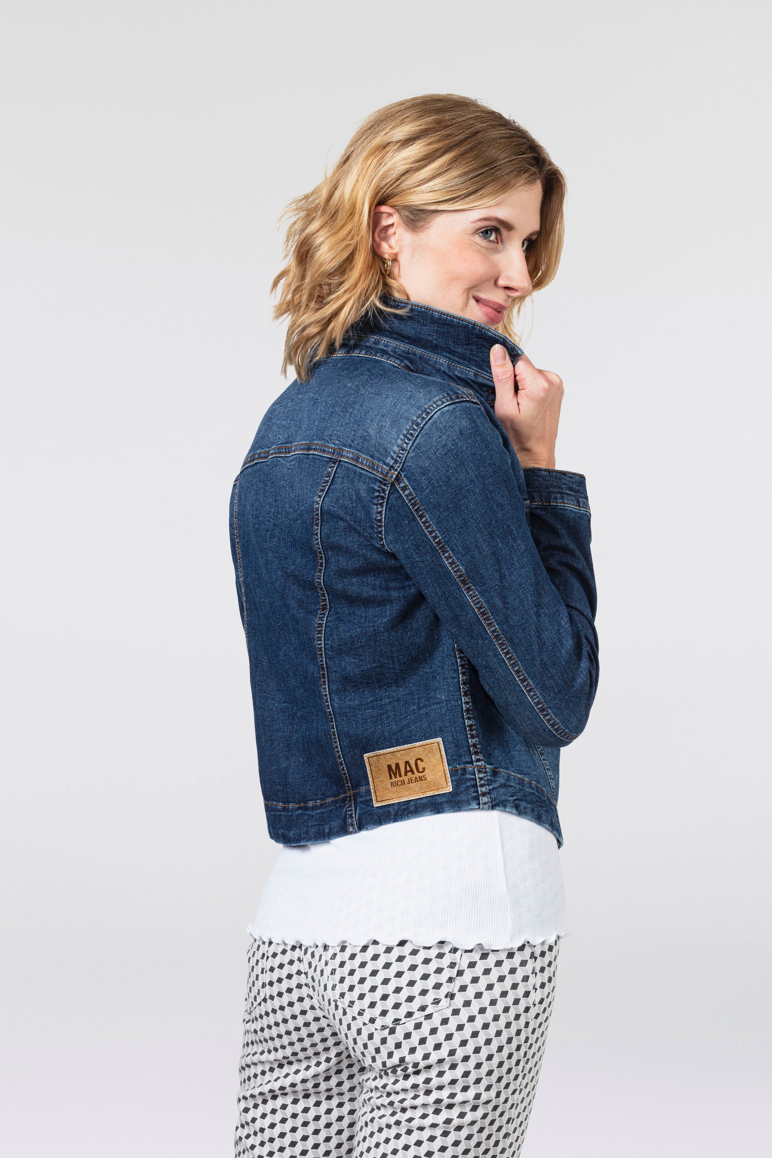 MAC Jeansjack RICH JACKET van lichte zomerse denimkwaliteit met hoog katoenpercentage