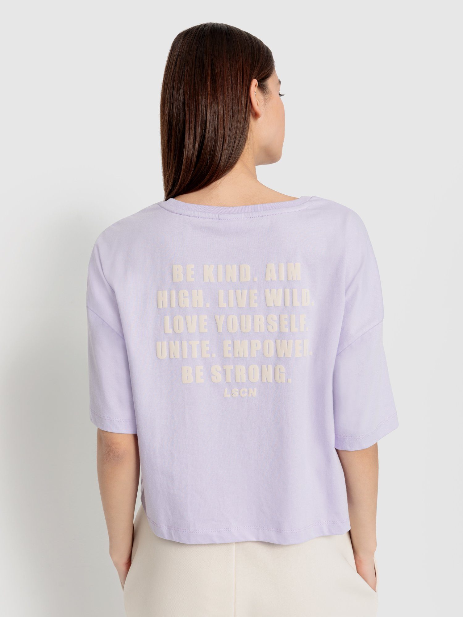 LSCN by LASCANA Oversized shirt met paragraaf op de rug