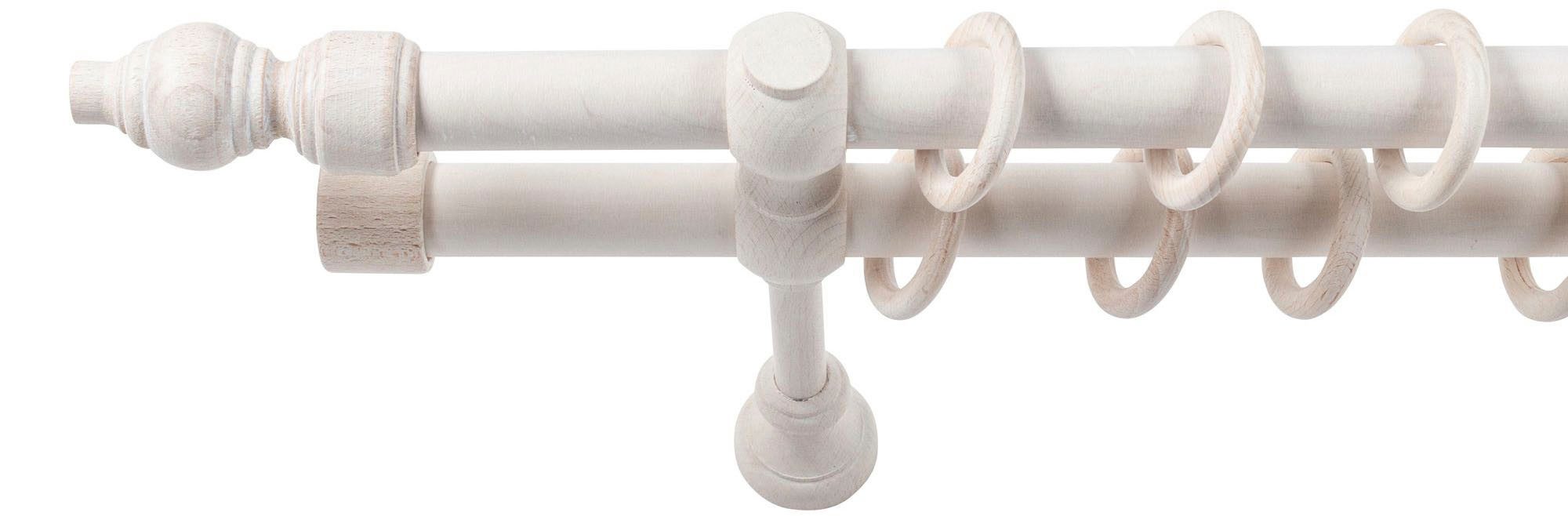 SN DECO GROUP Gordijnroede Filigrano 28 mm, hout, verschillende lengtes en kleuren, compleet set